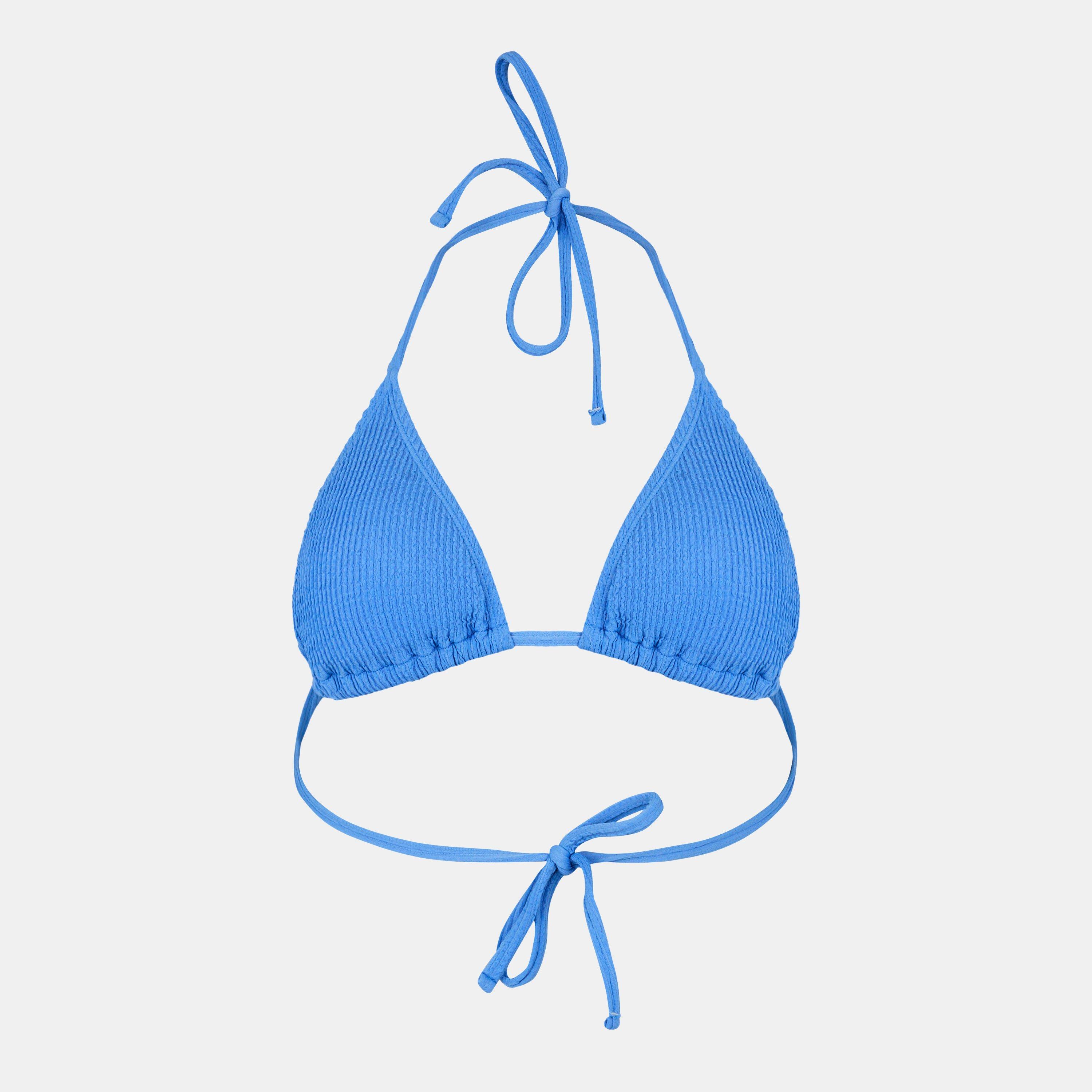 Jack Wills Women's Triangle Bikini Top - Crinkle Marina - 8 (XS)