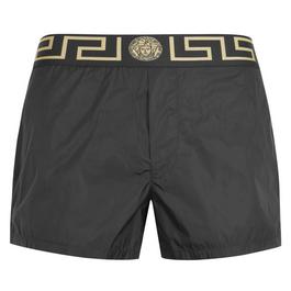 Versace Icon Greca Waistband Swim Shorts