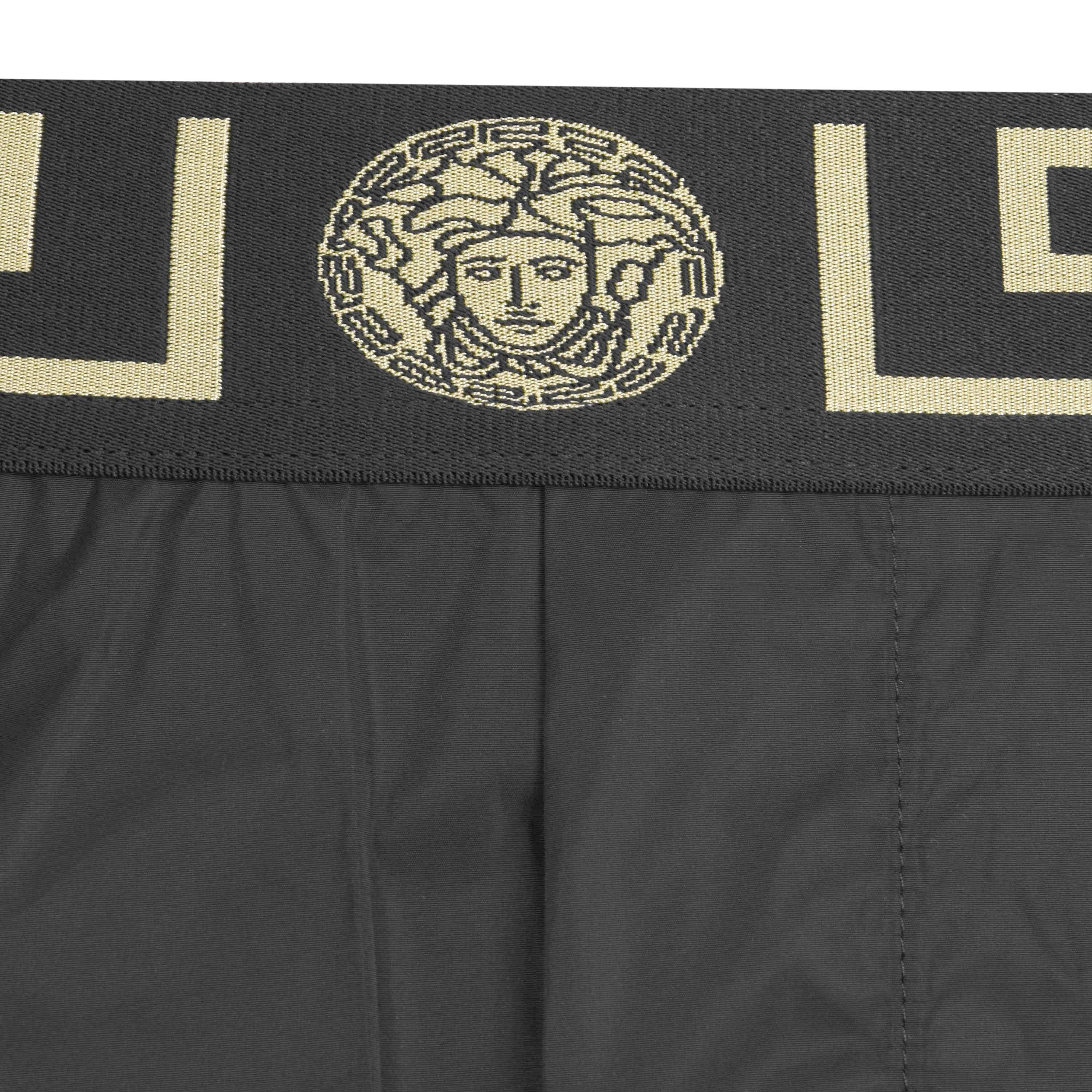 Black Gold - Versace Icon - Greca Waistband Swim Shorts - 5