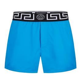 Versace Icon Greca Waistband Swim Shorts