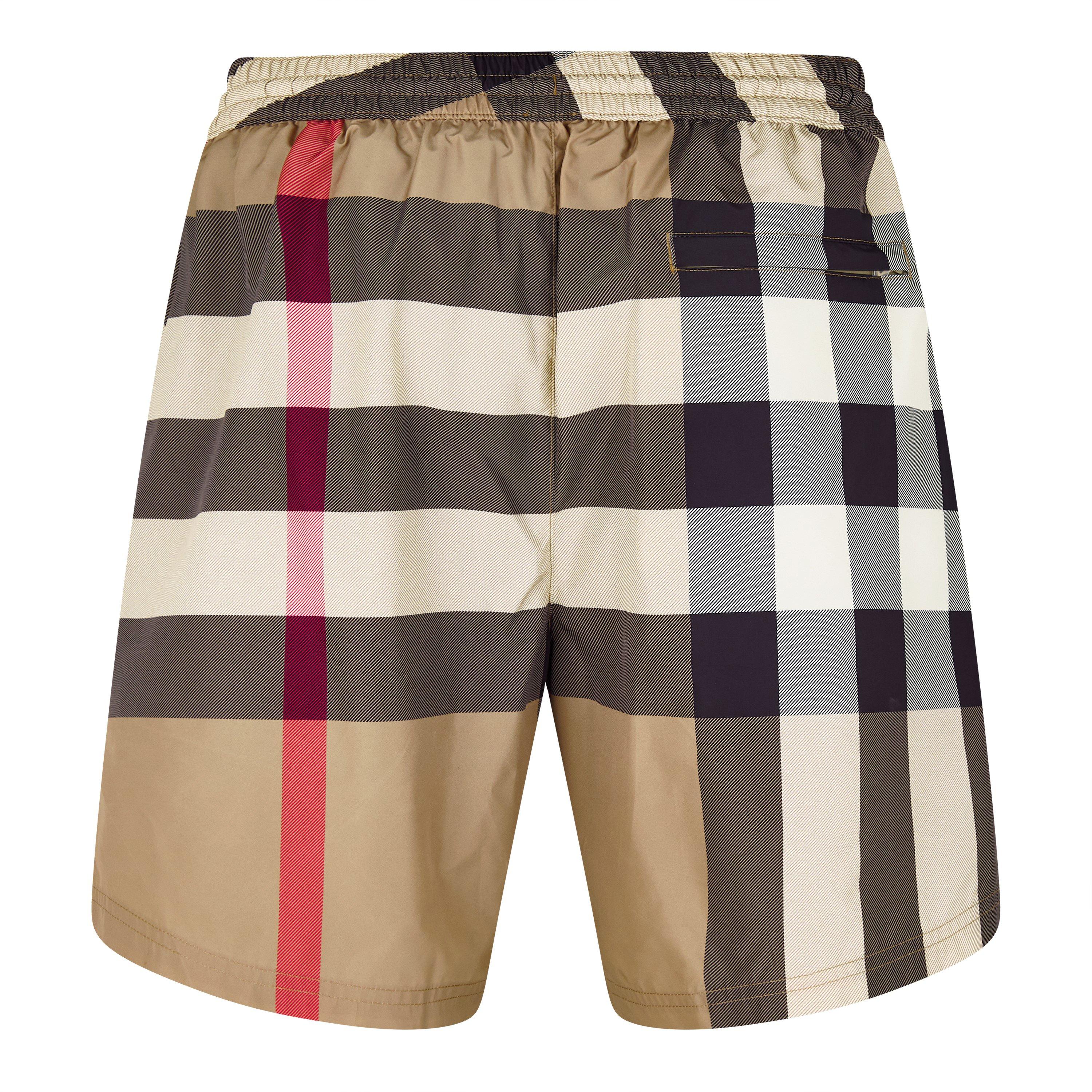 Arc Beige A7028 - Burberry - Men's Check Swim Shorts - 8
