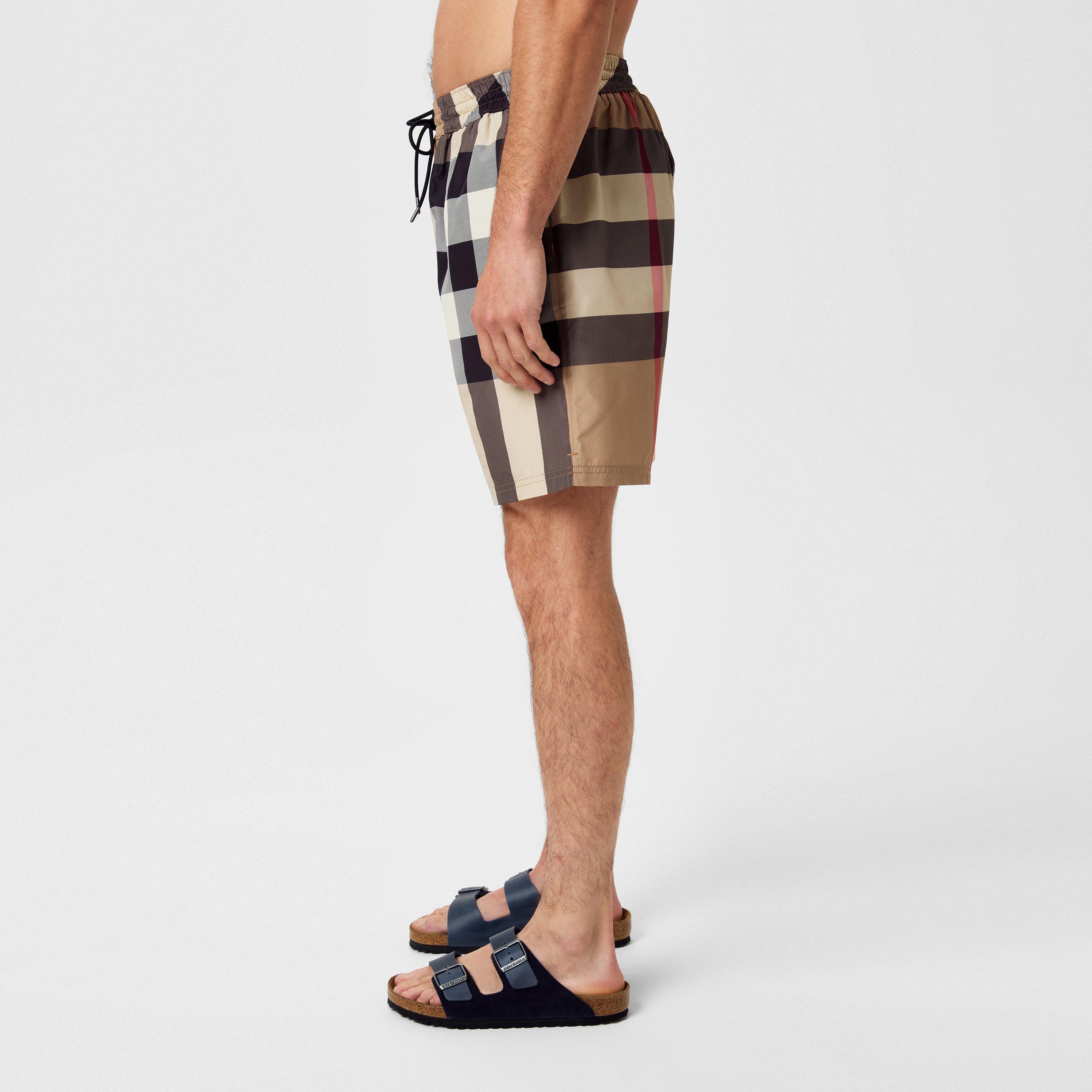 Arc Beige A7028 - Burberry - Men's Check Swim Shorts - 5