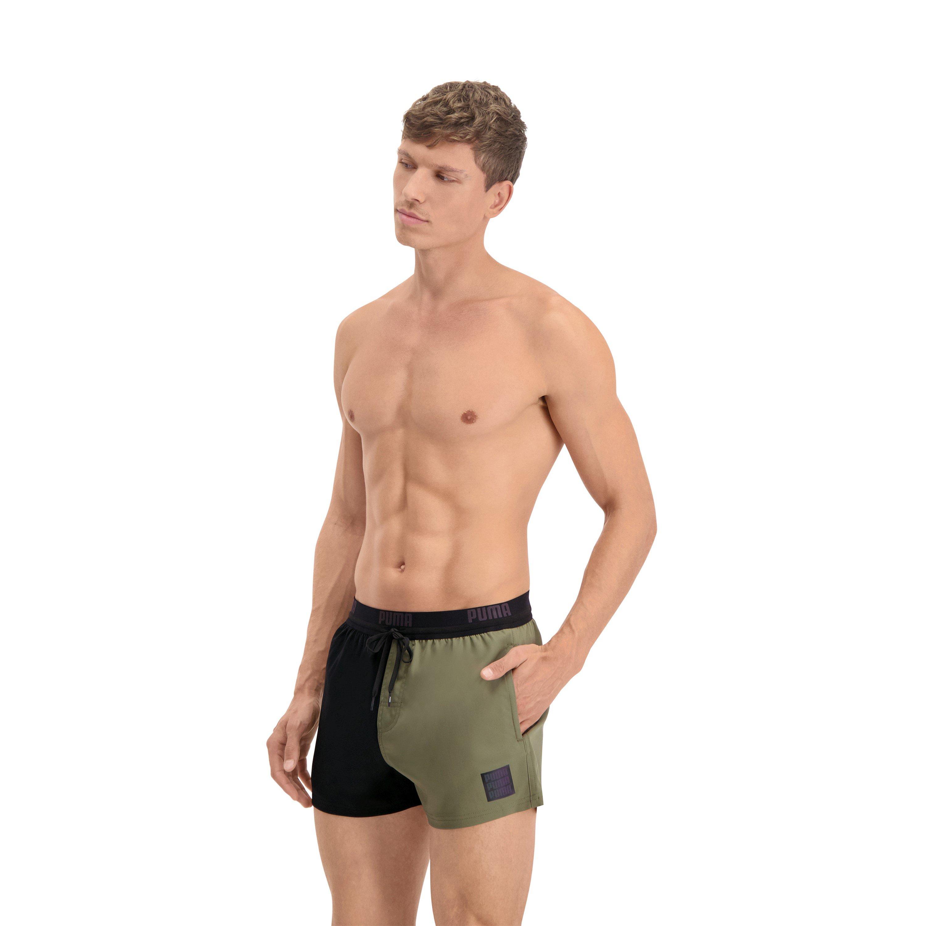 Negro/Khaki - Puma - Black Swim Shorts - 3