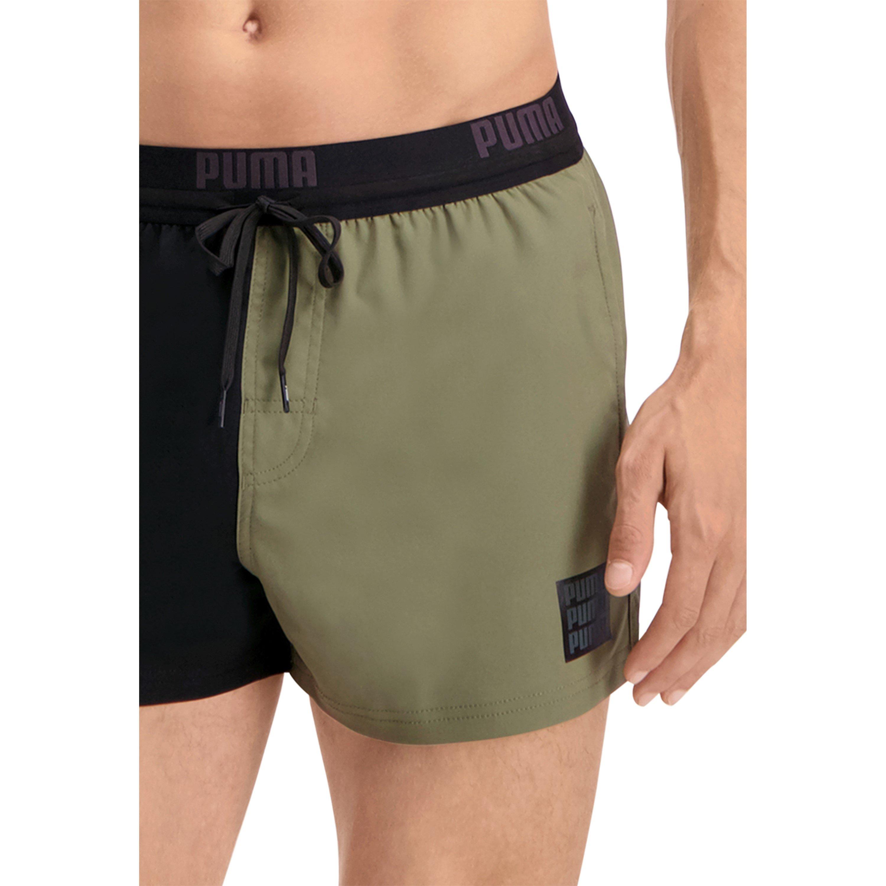 Negro/Khaki - Puma - Black Swim Shorts - 4