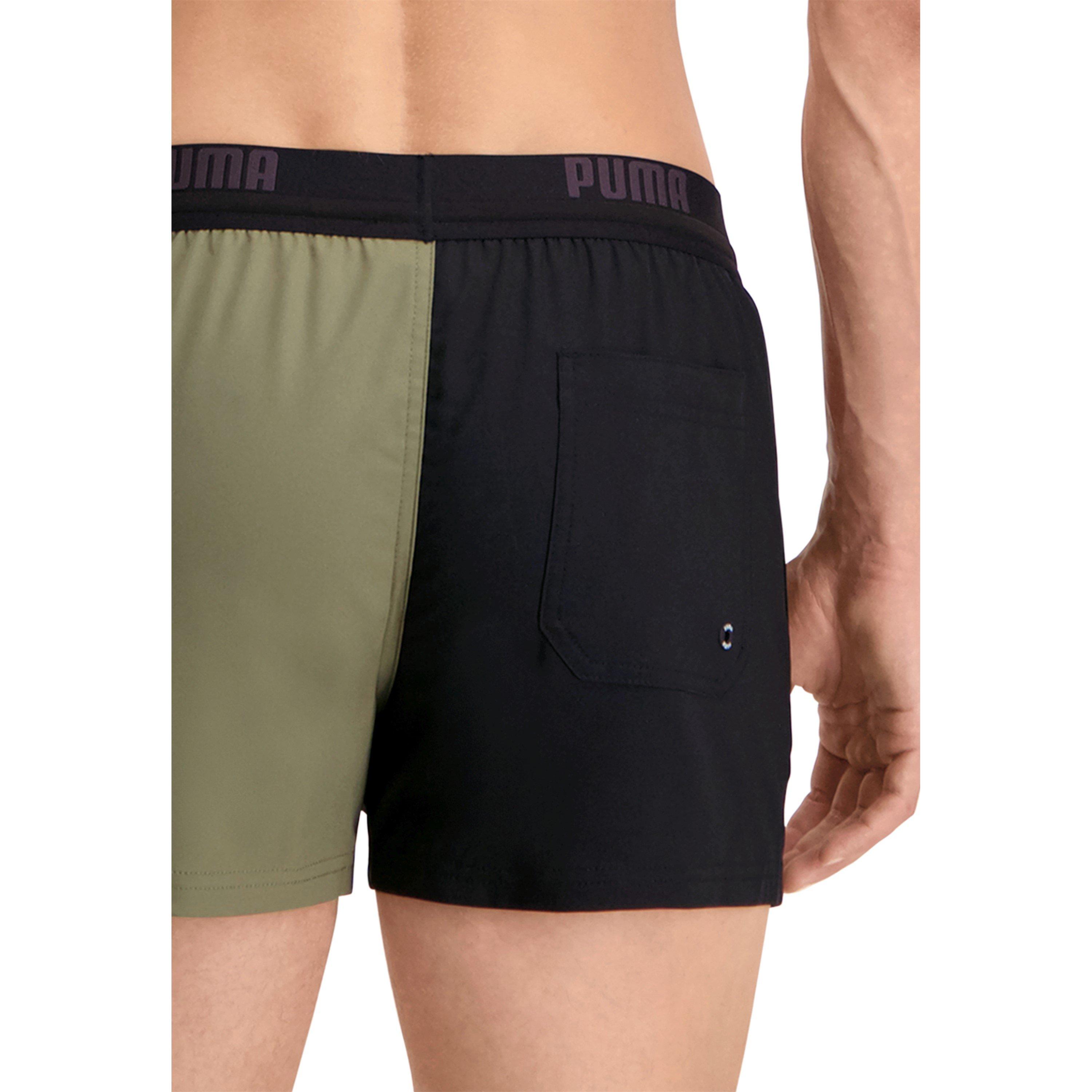 Negro/Khaki - Puma - Black Swim Shorts - 5