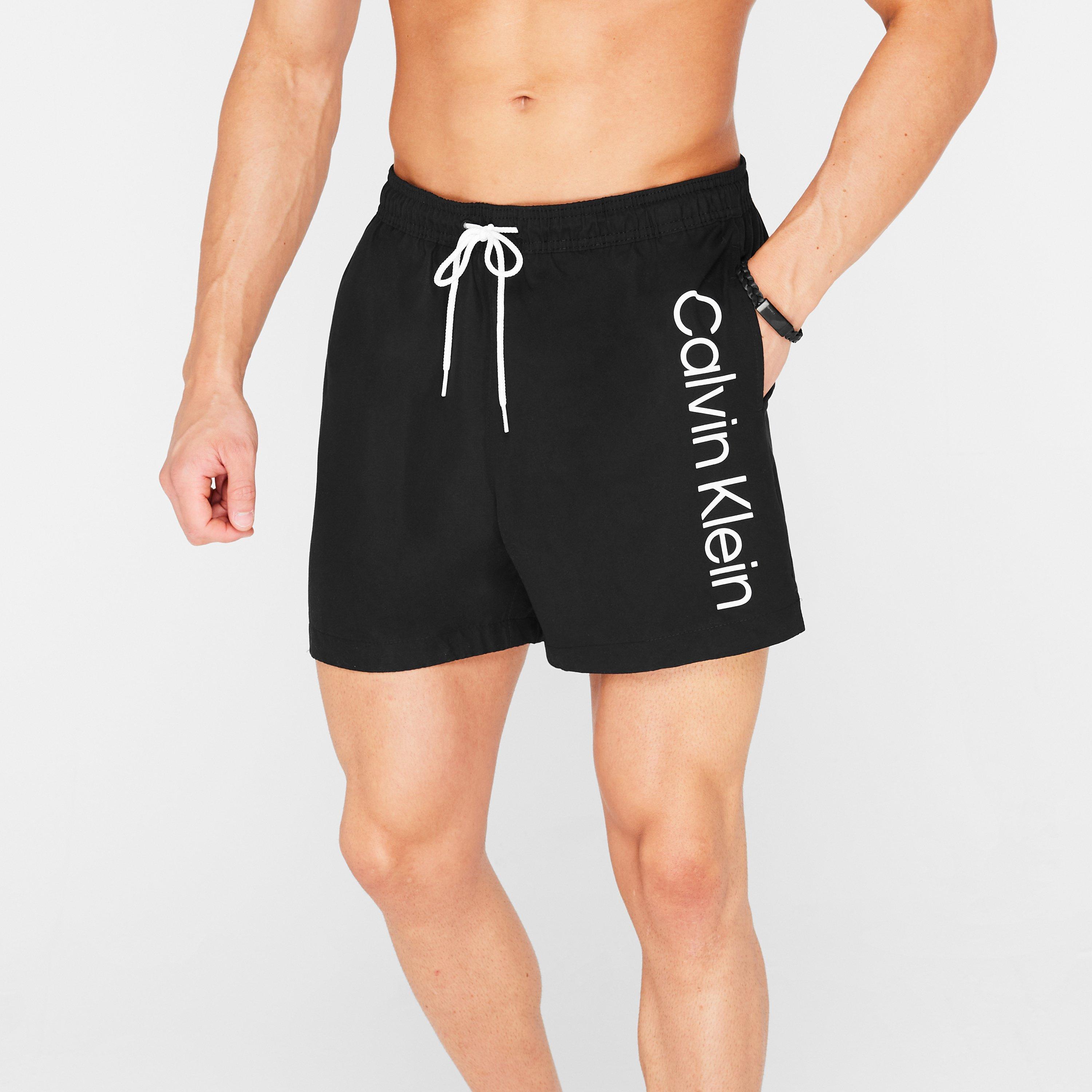 Black - Calvin Klein - Large Logo Swim Shorts - 5