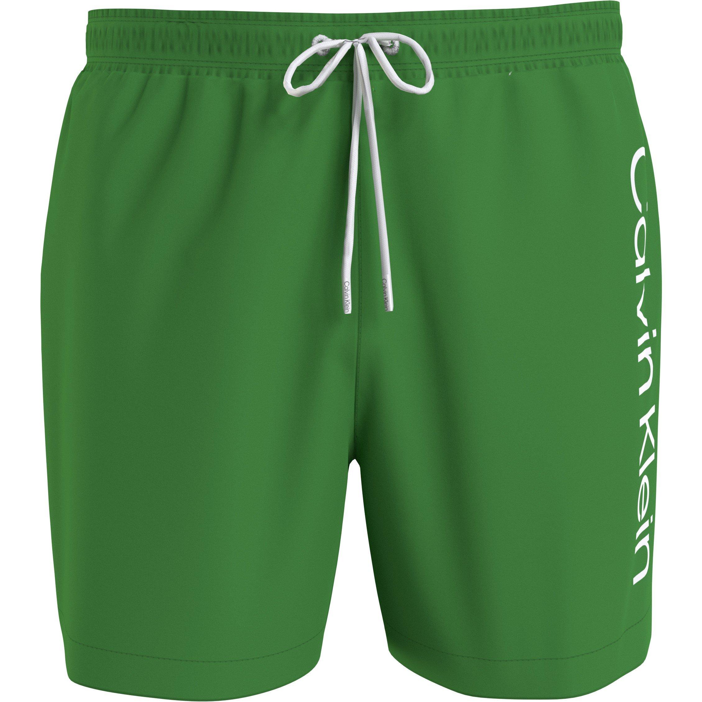Calvin Klein Men's Large Logo Swim Shorts - Green 2025 - L