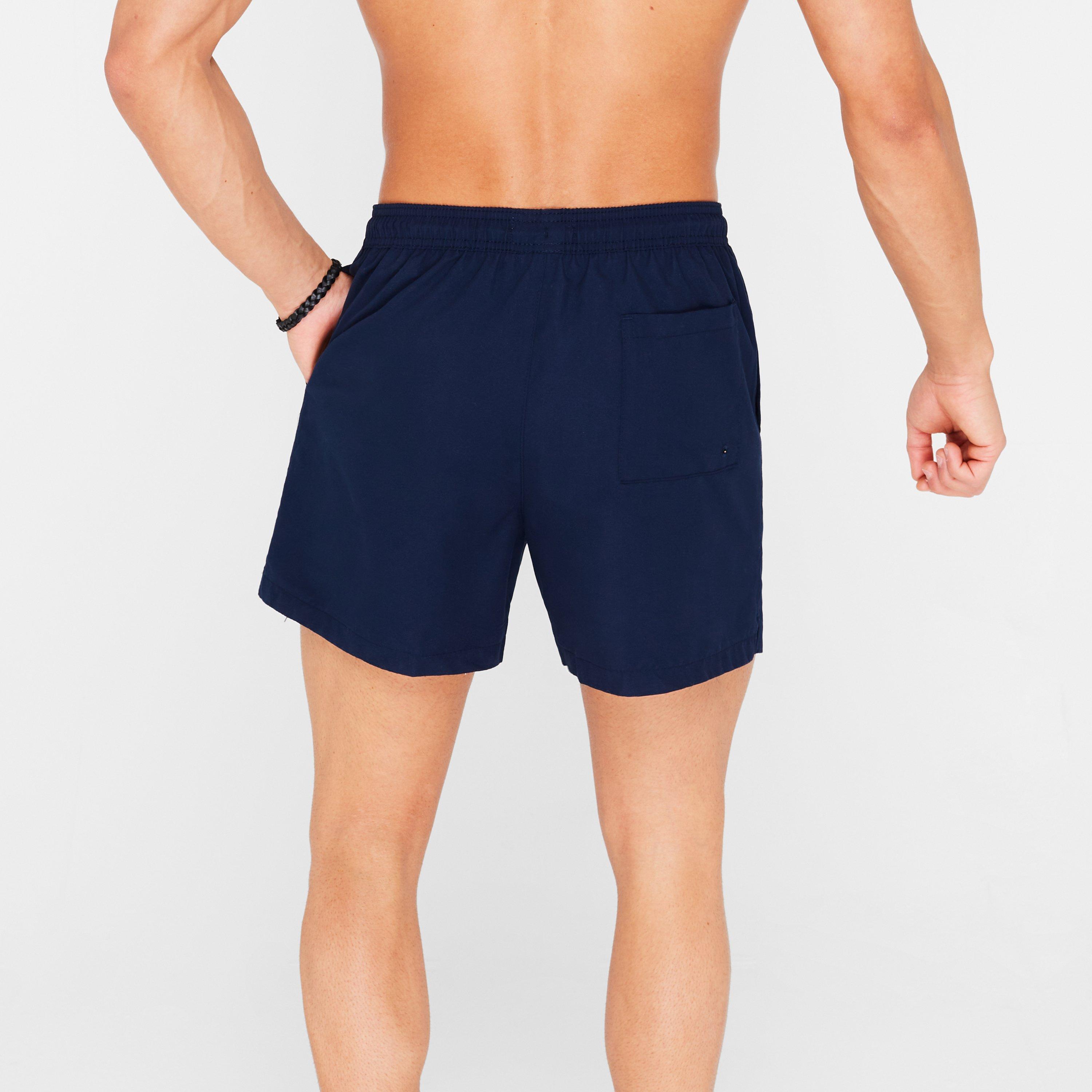 Navy - Calvin Klein - Large Logo Swim Shorts - 4