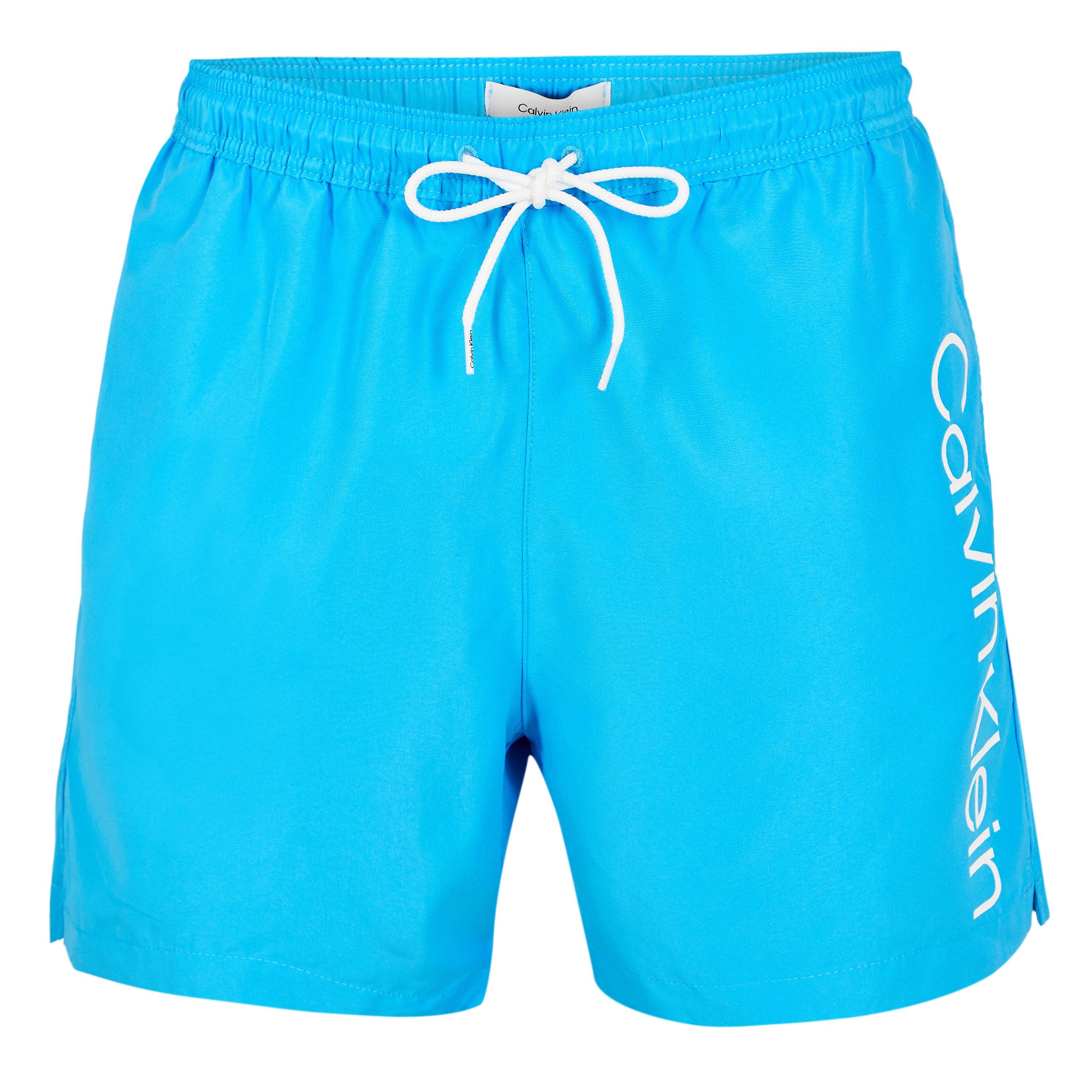 Calvin Klein Men's Large Logo Swim Shorts - Blue Crush 26 - 2XL