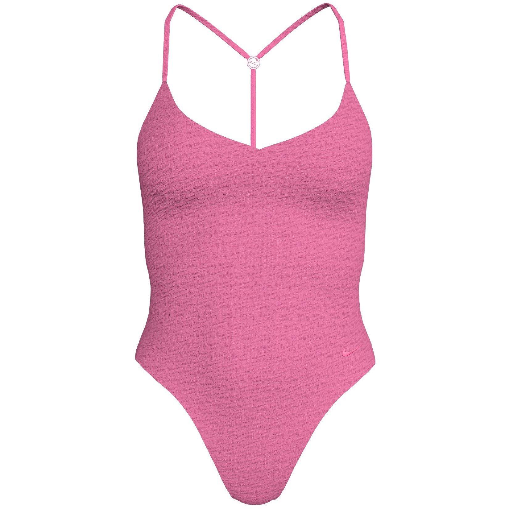 Nike Women's One Piece Swimsuit - Pink Glow - 14 (L)