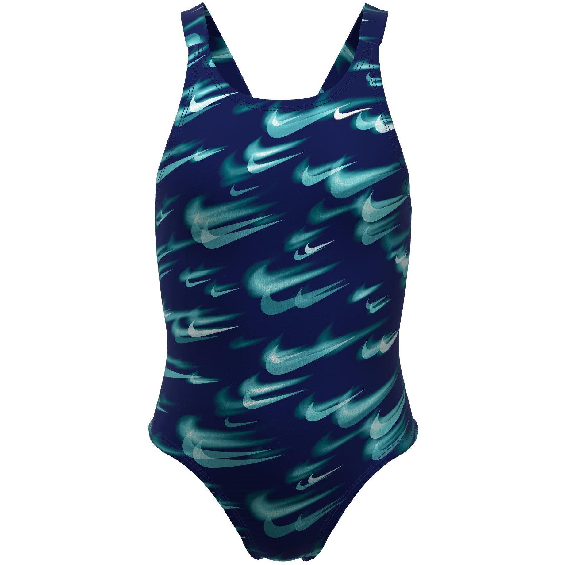 Nike Girls Kids' One Piece Swimsuit - Green Abyss - 11-12 (L)