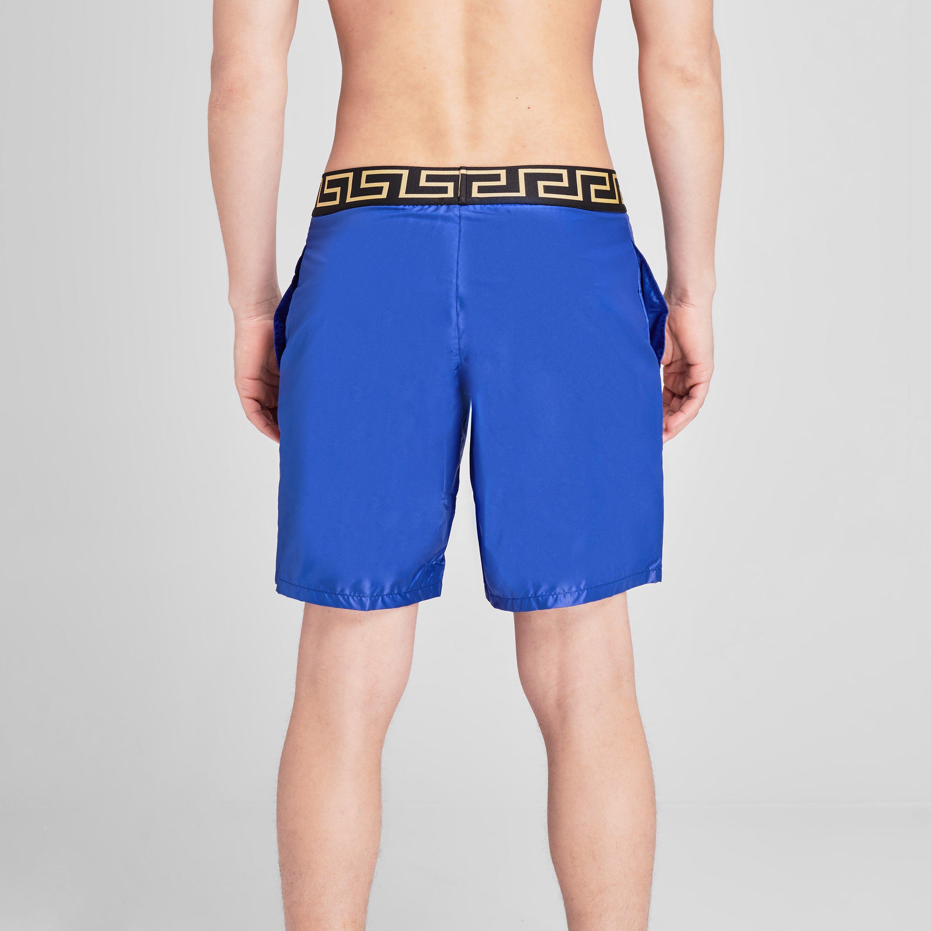 Blu/Gld A85K - Versace Icon - Swim Shorts - 4
