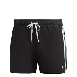 adidas 3 Stripes CLX Very Short Length Swim Shorts Mens