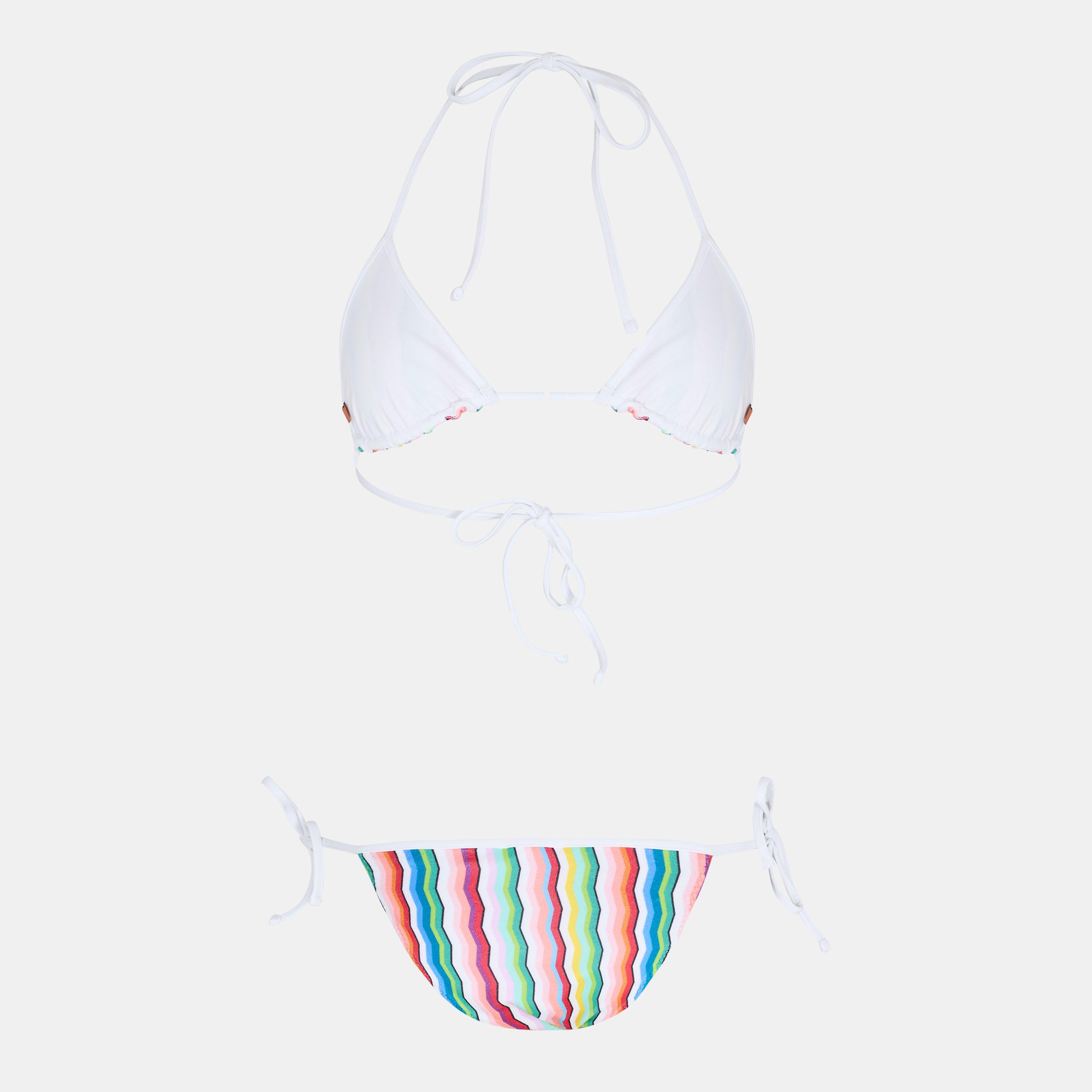 White Multi - Missoni - MiB Tri Bikini Set Ld62 - 2