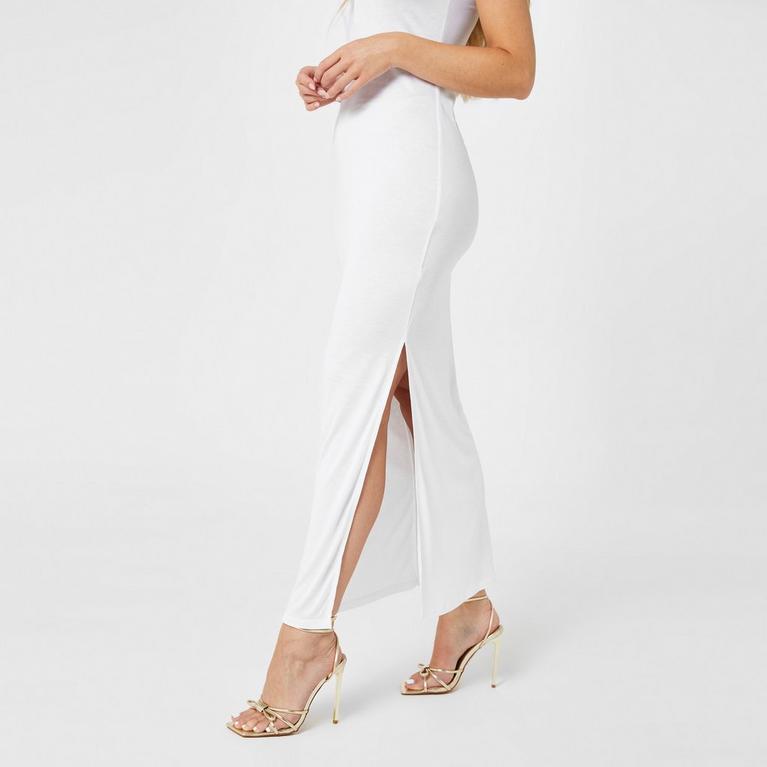 Blanco clásico - Calvin Klein Underwear - ONE SHOULDER DRESS - 4