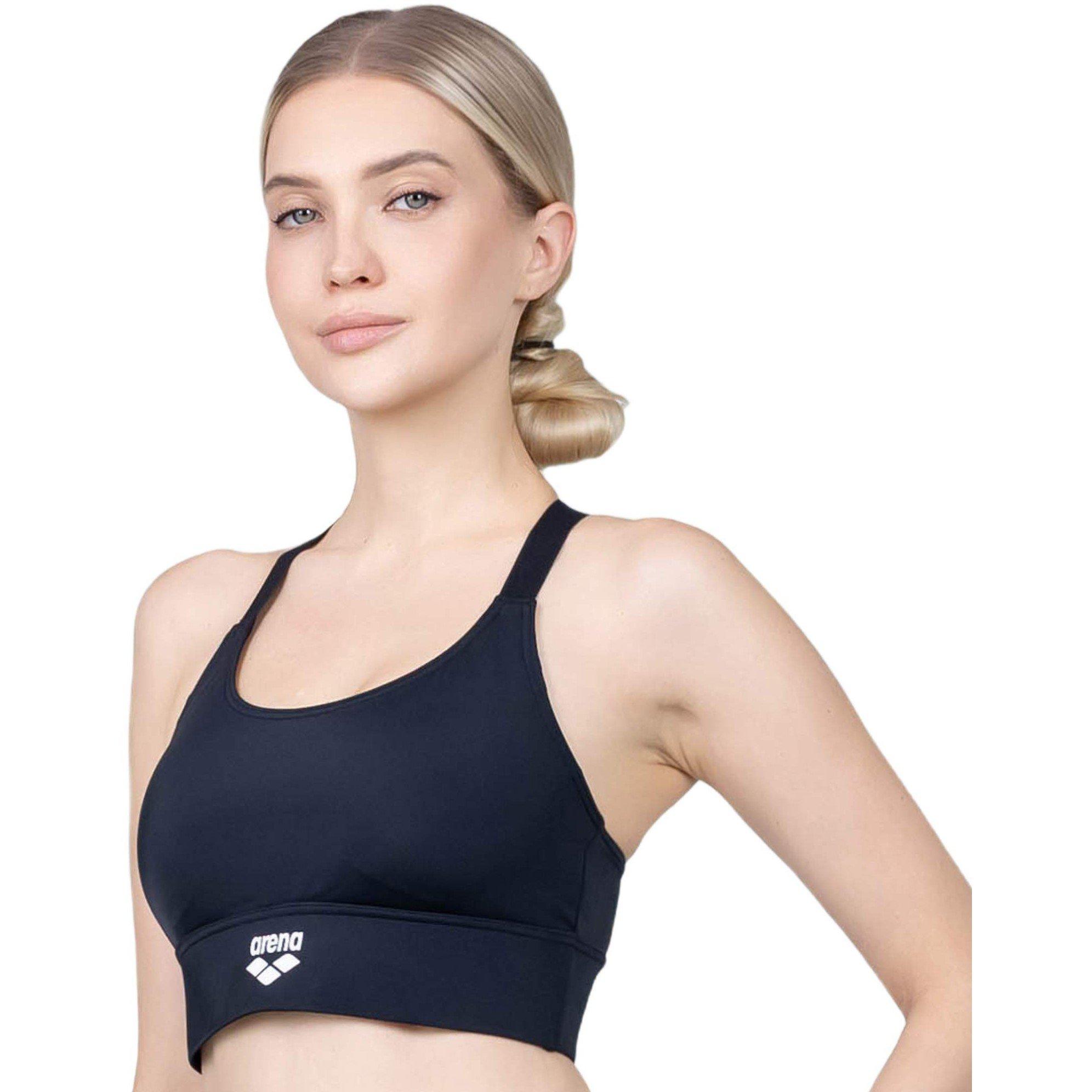Black - Arena - Women's Performance Bikini Top - 2