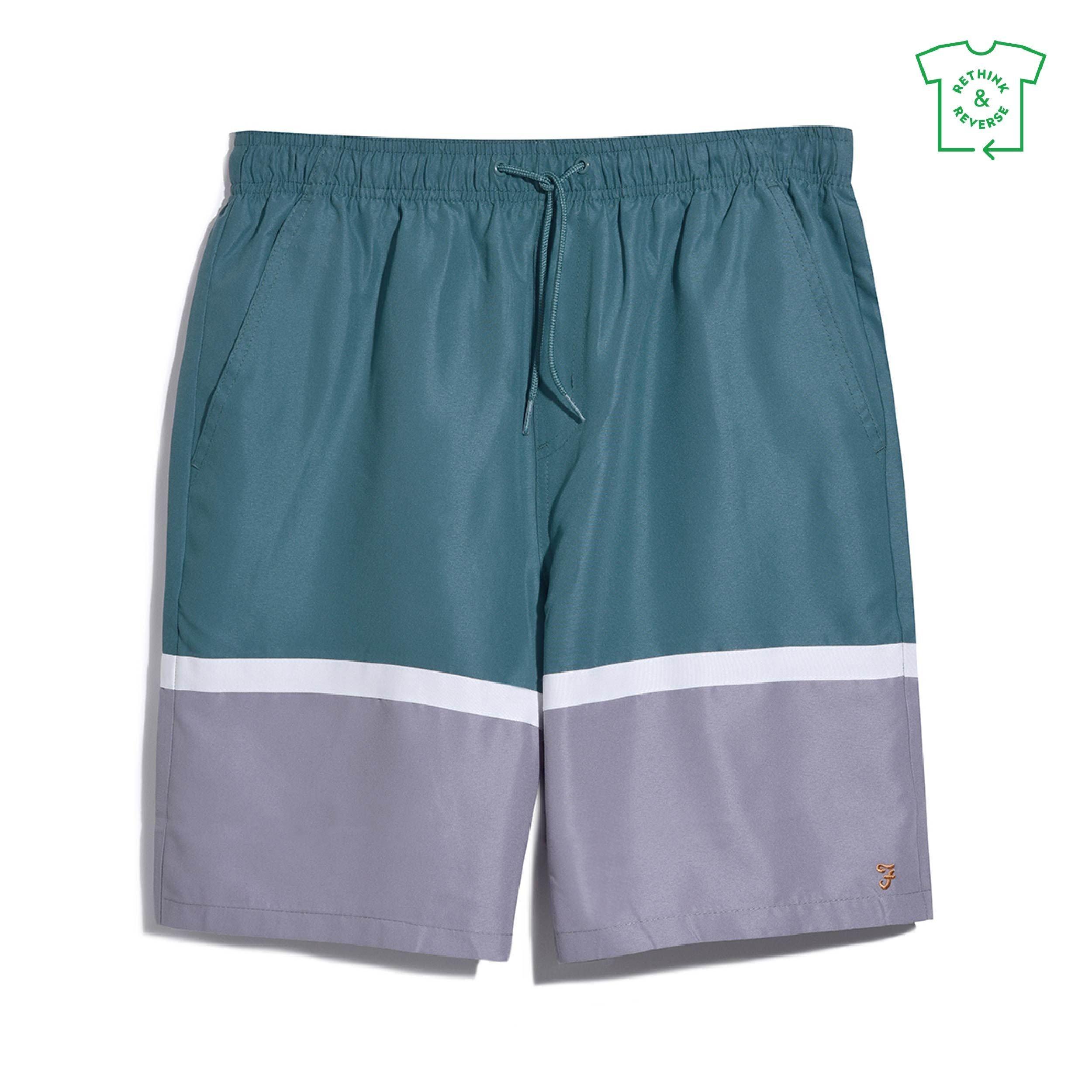Farah Men's Murphy Swim Shorts - Ocean - Large
