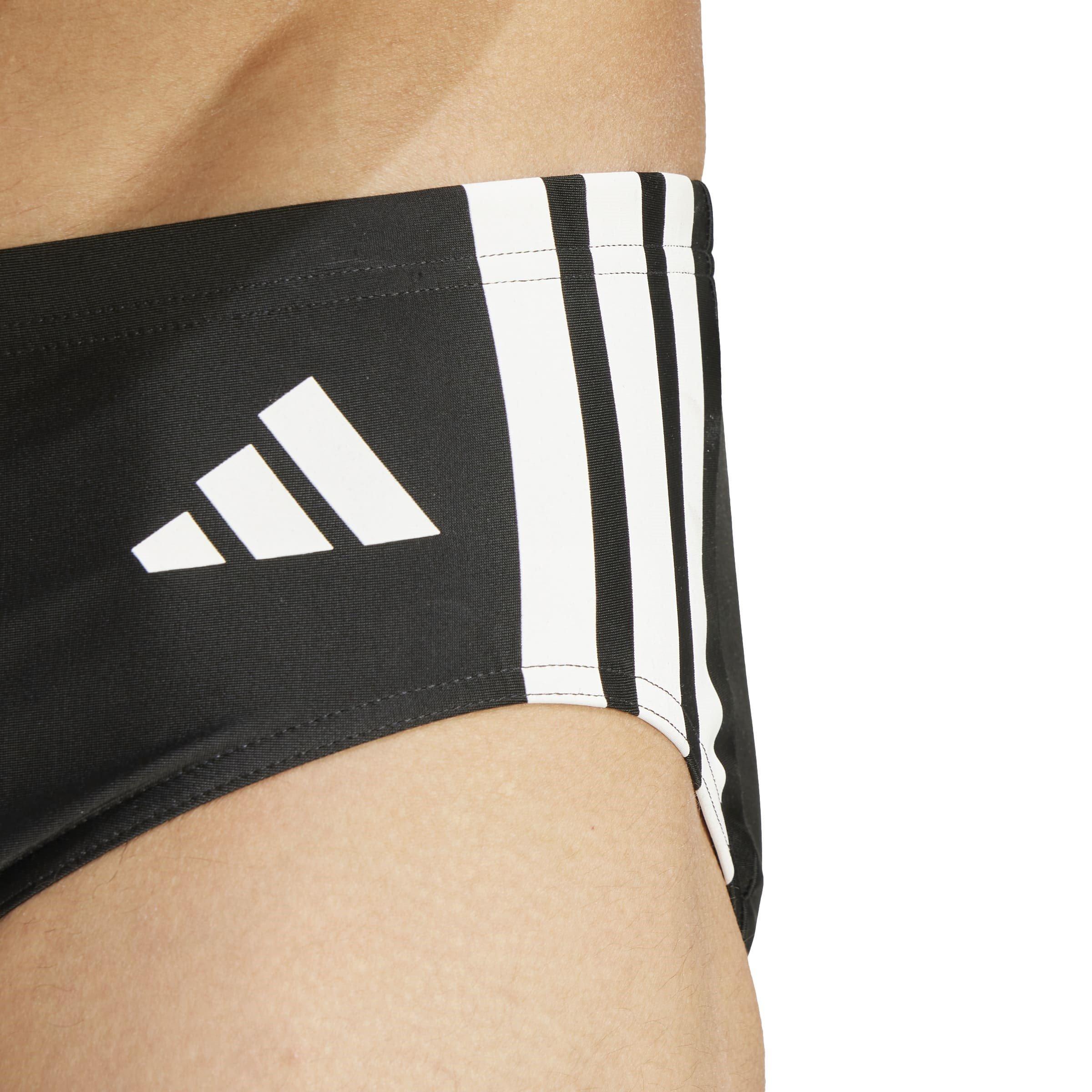 Black/White - adidas - Adidas 3S Swim Brief Sn63 - 4