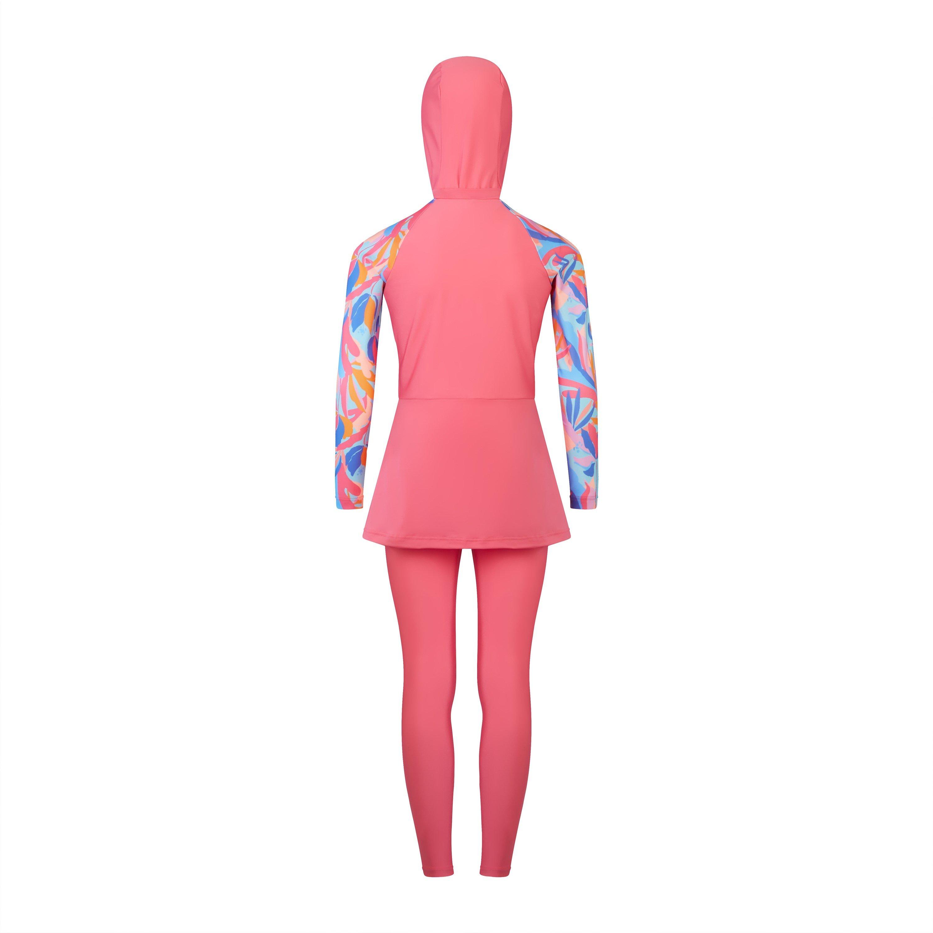 Pink/Blue - Speedo - Modesty One Piece Swimsuit - 2