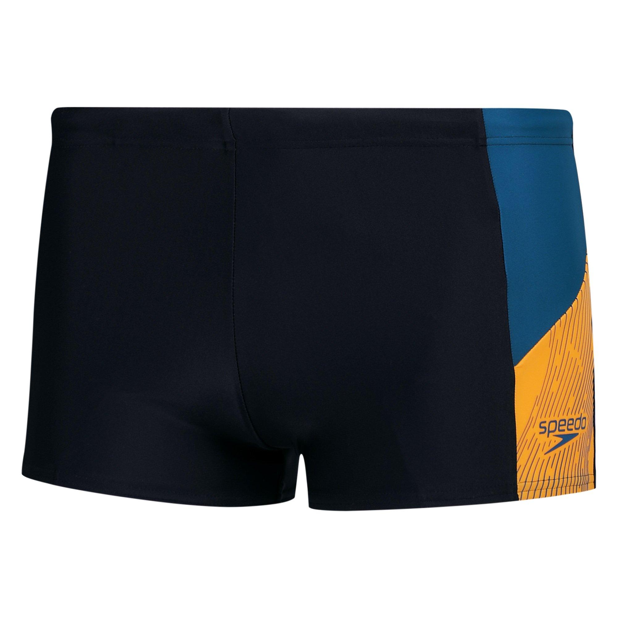 Black/Dk Teal - Speedo - Mens Dive Aquashorts - 1