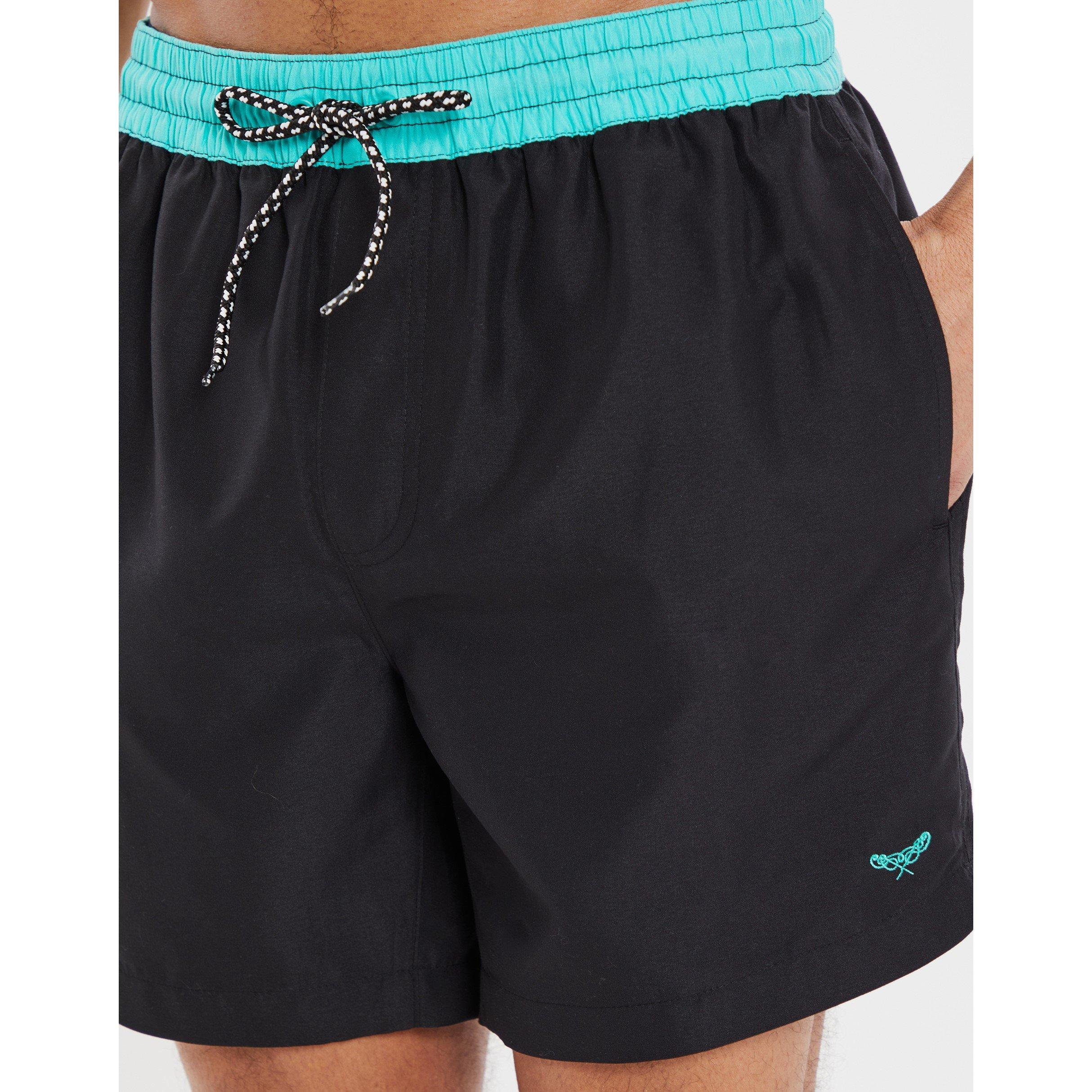 Black - Threadbare - Men's Swim Shorts - 4