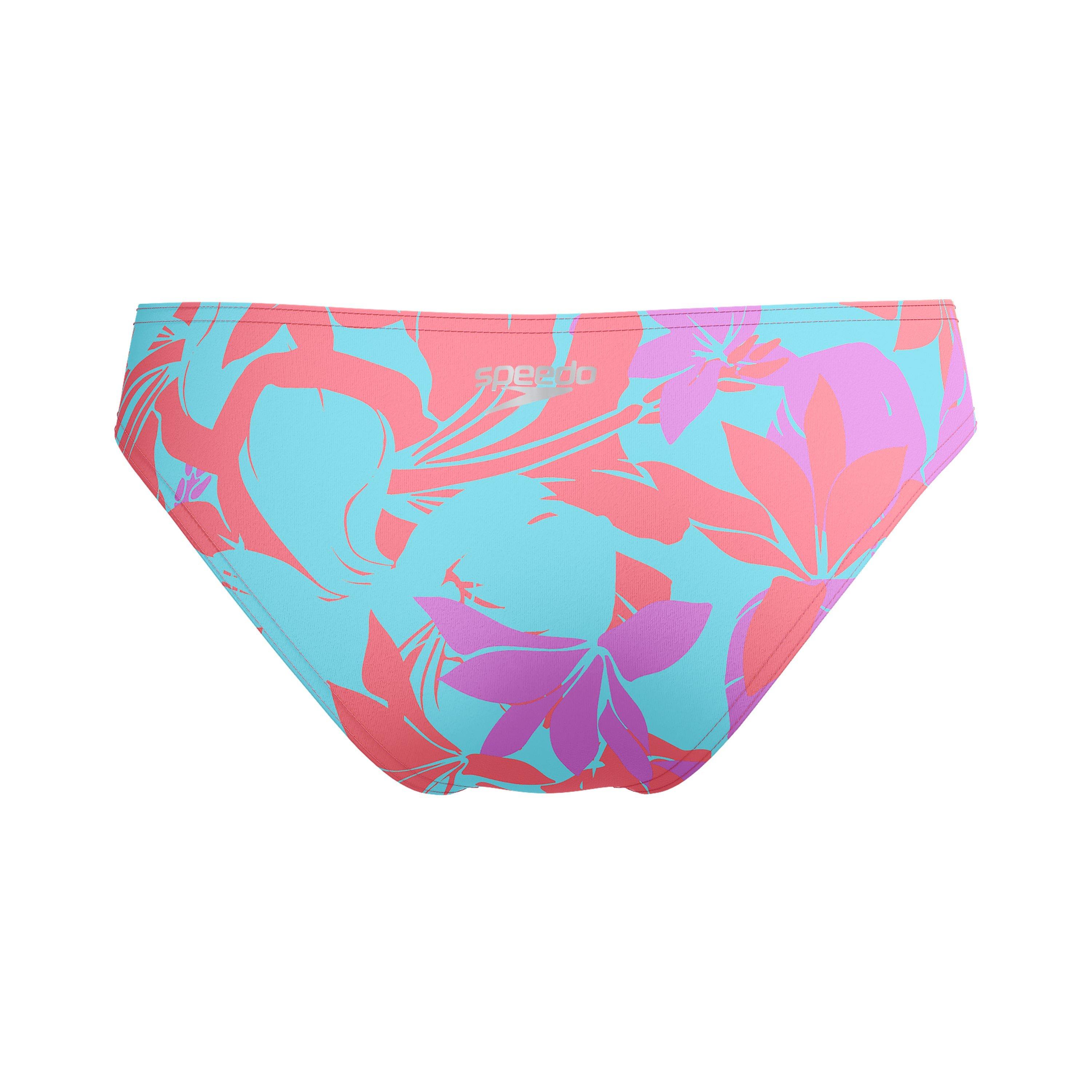 Kaluna Bloemenprint - Speedo - Allover Digital Hipster Performance Bikini Bottoms - 6