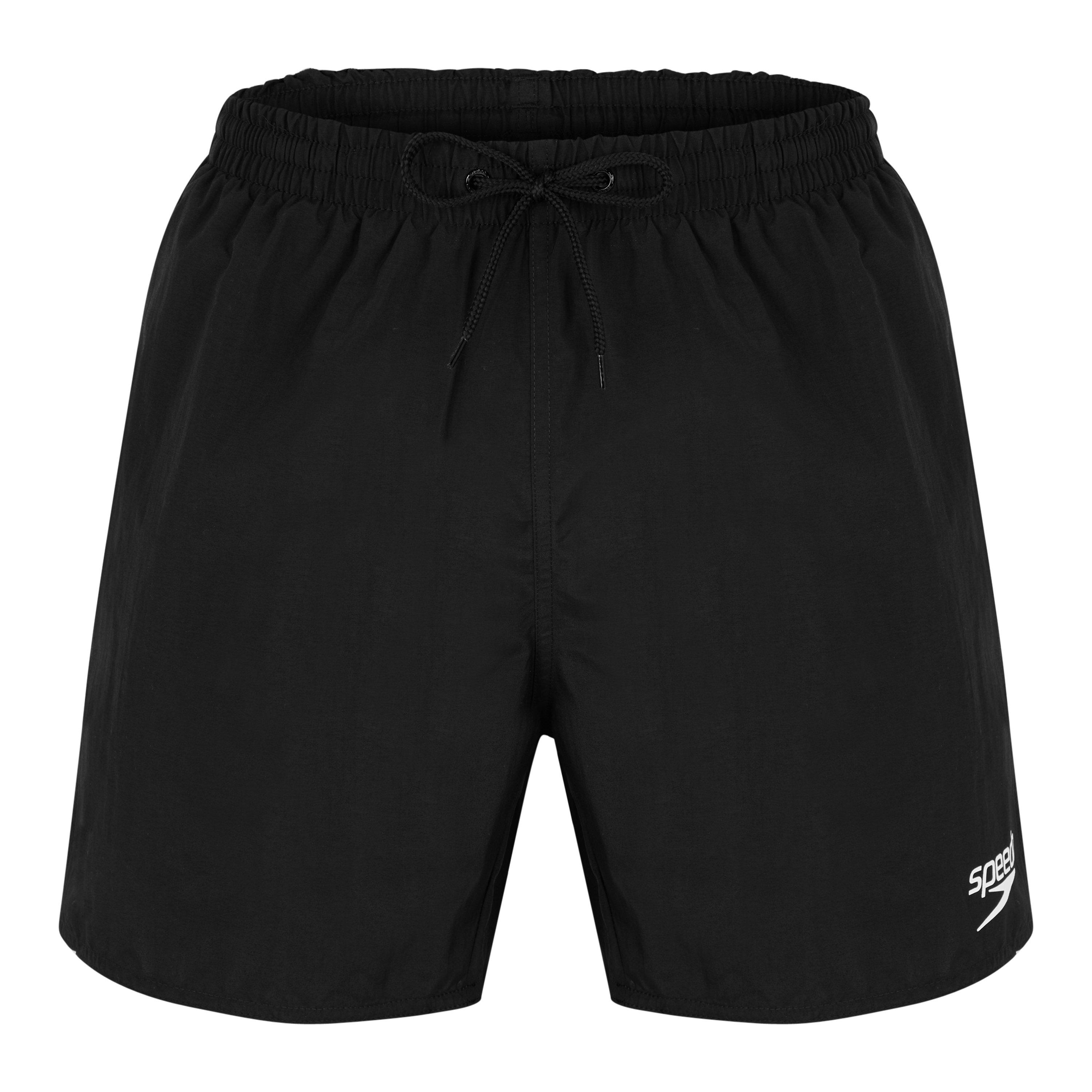 Speedo Men's Essentials 16-Inch Watershorts - Black - Large