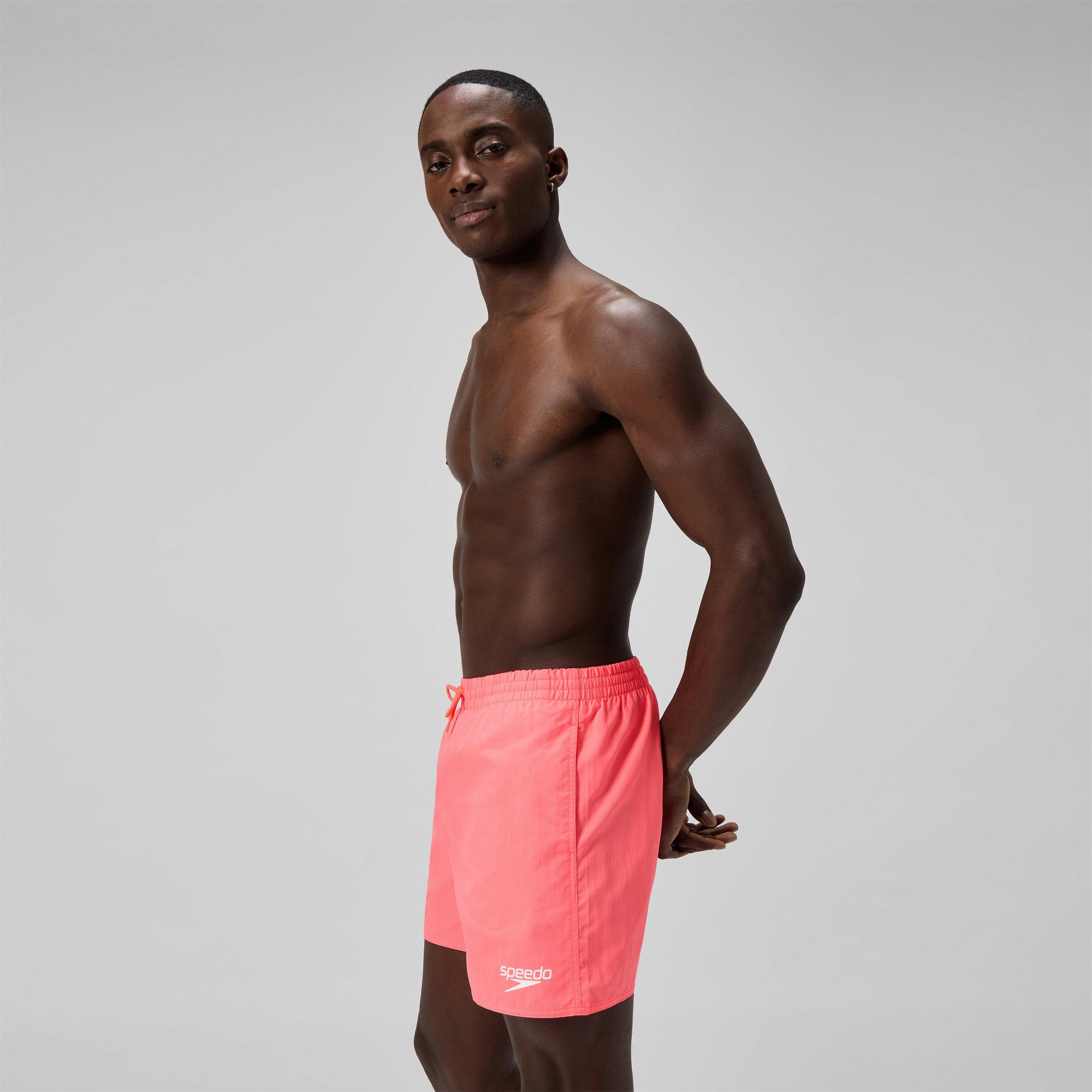 Speedo Men's Essentials 16-Inch Watershorts - Neon Coral - X Large