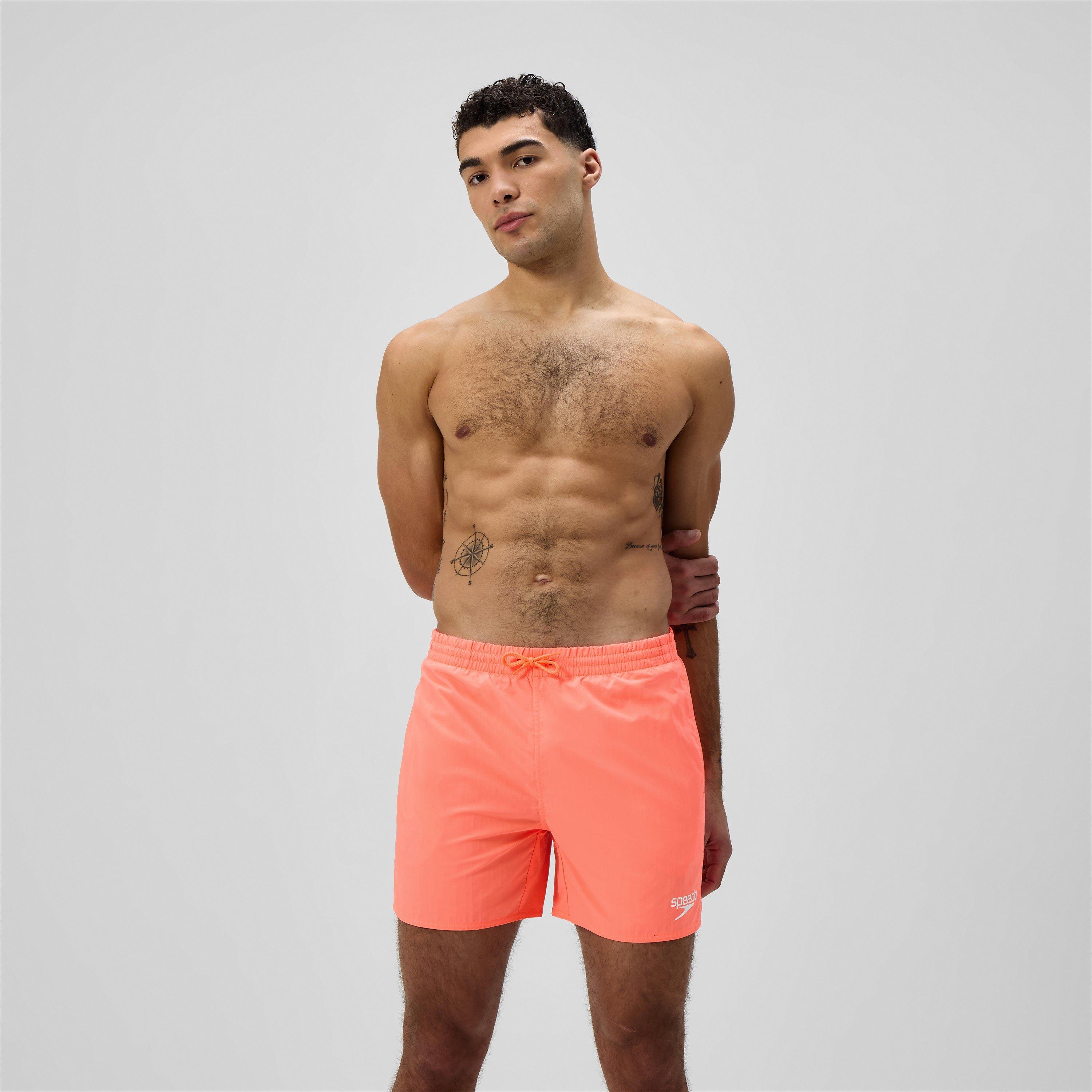 Speedo Men's Essentials 16-Inch Watershorts - Summer Orange - Medium