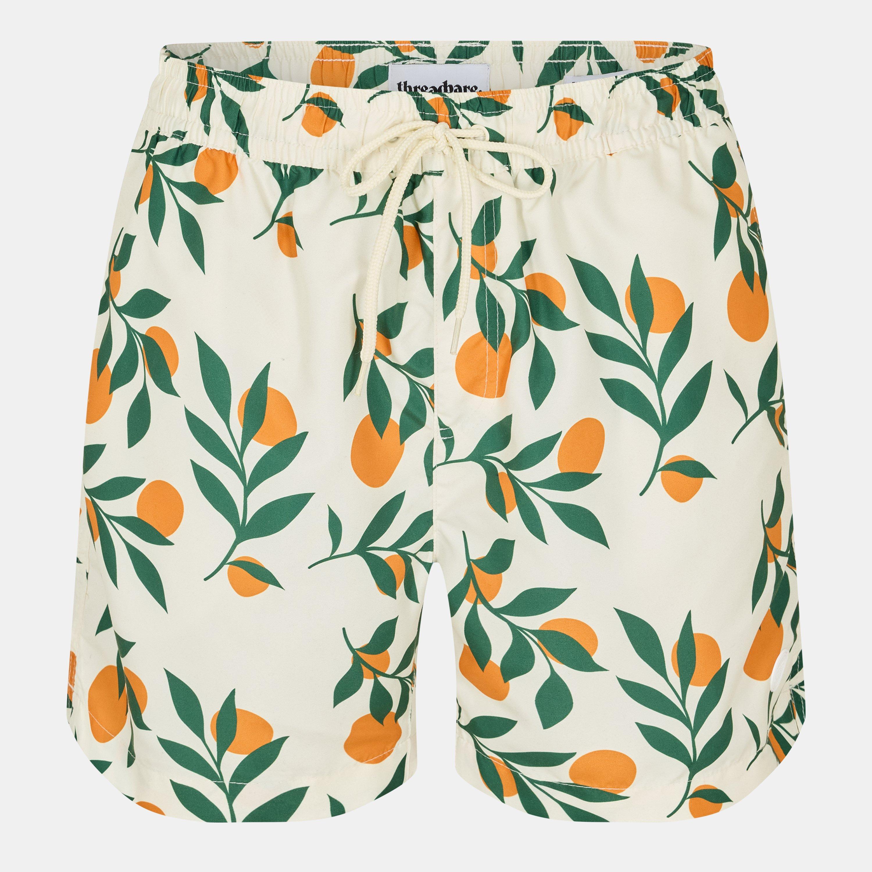 Threadbare Men's Ripen Swim Shorts - Cream - Small