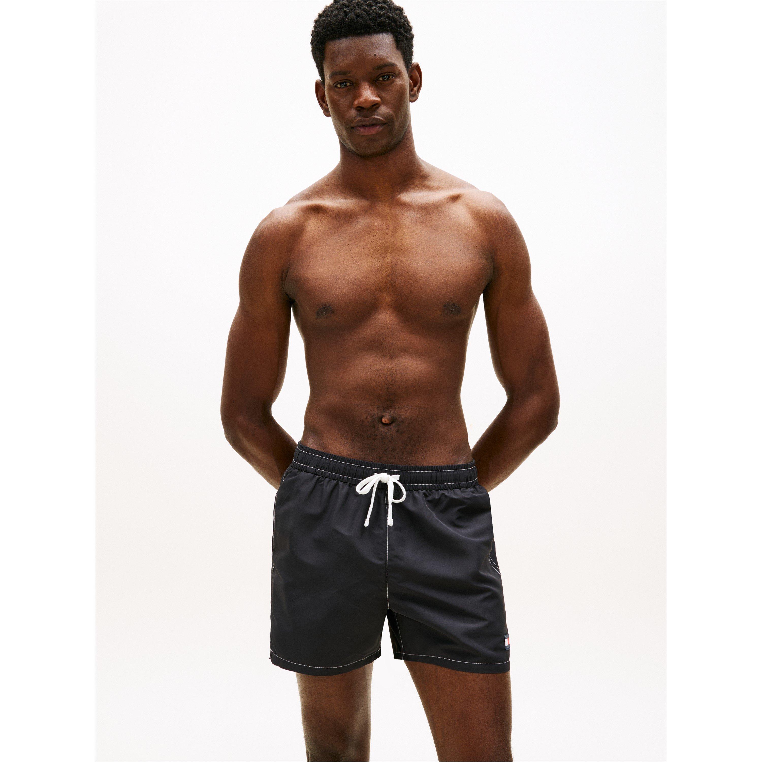 Black - Tommy Hilfiger - TJ Medium Drawstring Swim Shorts - 2