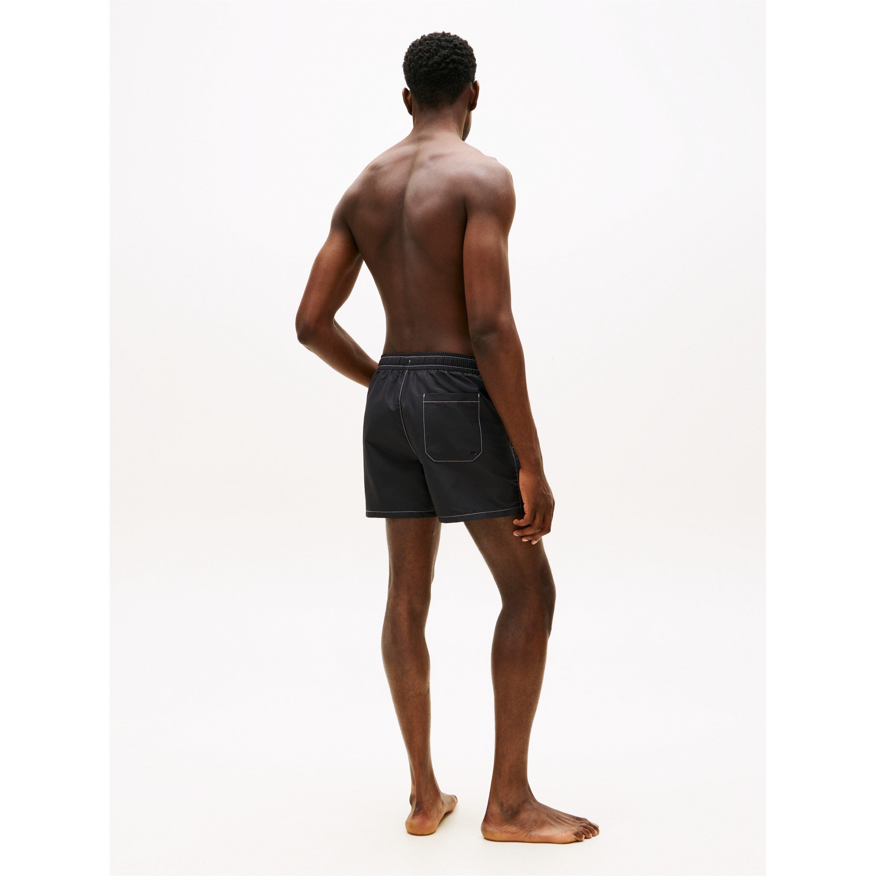 Black - Tommy Hilfiger - TJ Medium Drawstring Swim Shorts - 5