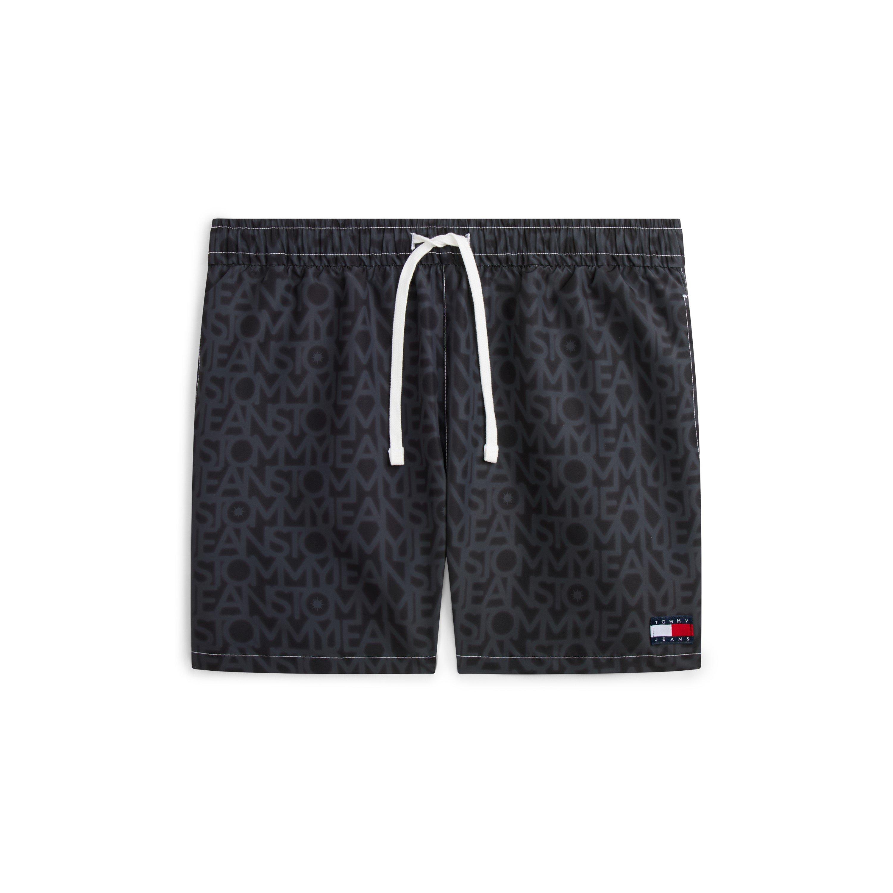 Tommy Hilfiger Men's Tj Medium Drawstring Swim Shorts - Black Aop - L