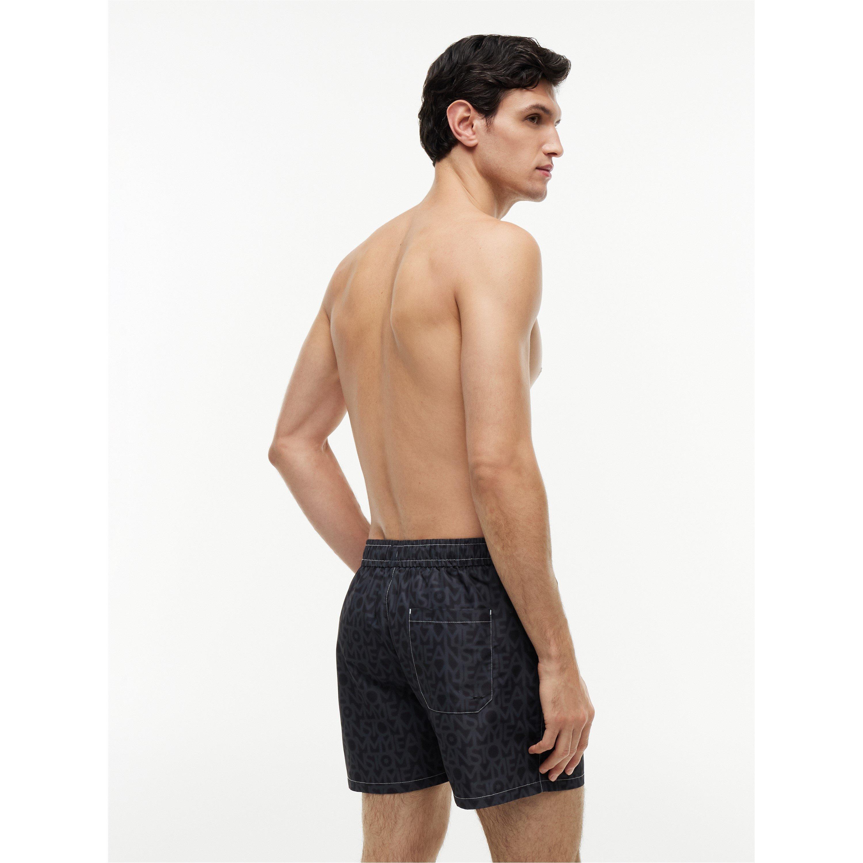 Black AOP - Tommy Hilfiger - TJ Medium Drawstring Swimshort - 5