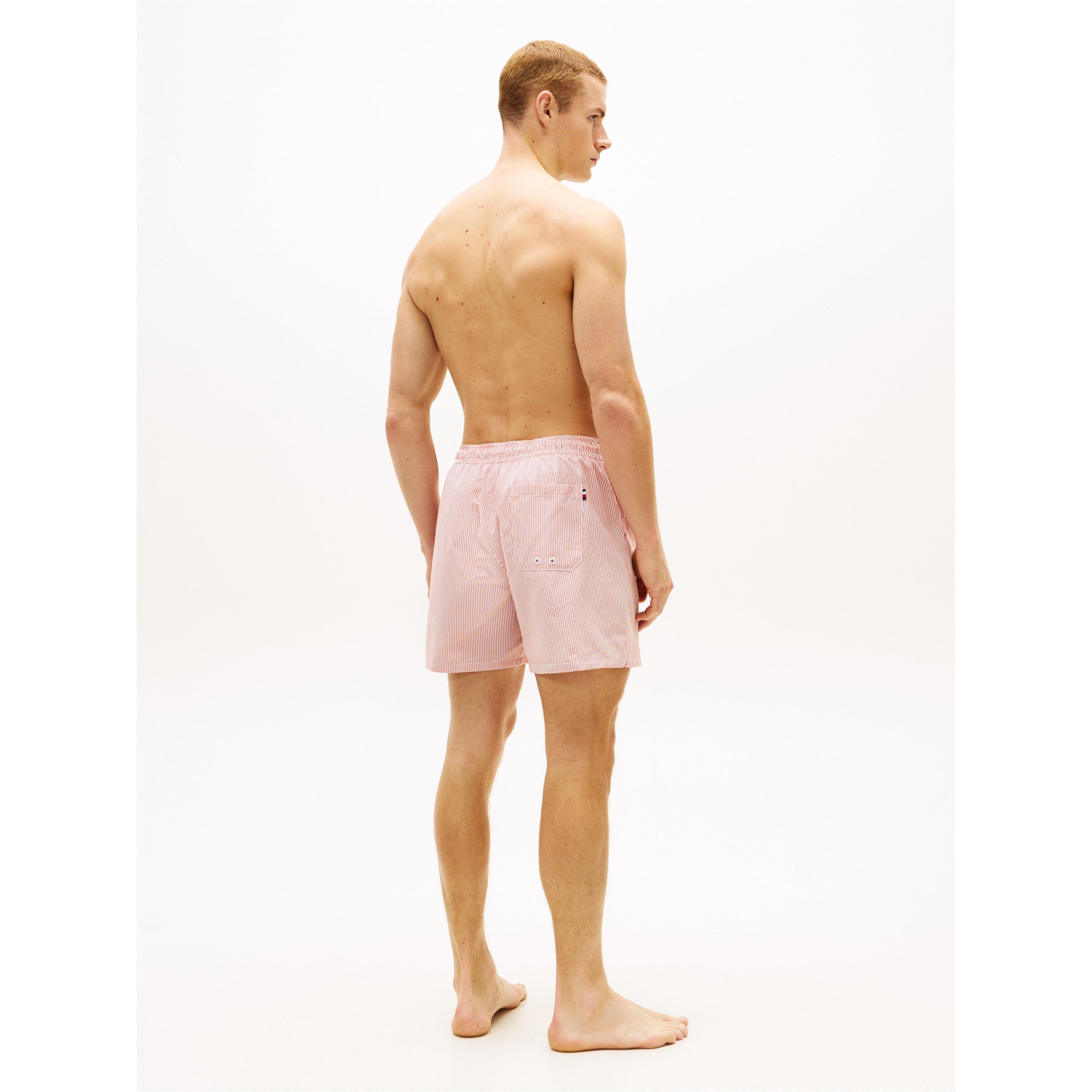 TerraRed/Ecru - Tommy Hilfiger - Ithaca Medium Seersucker Swim Shorts - 5
