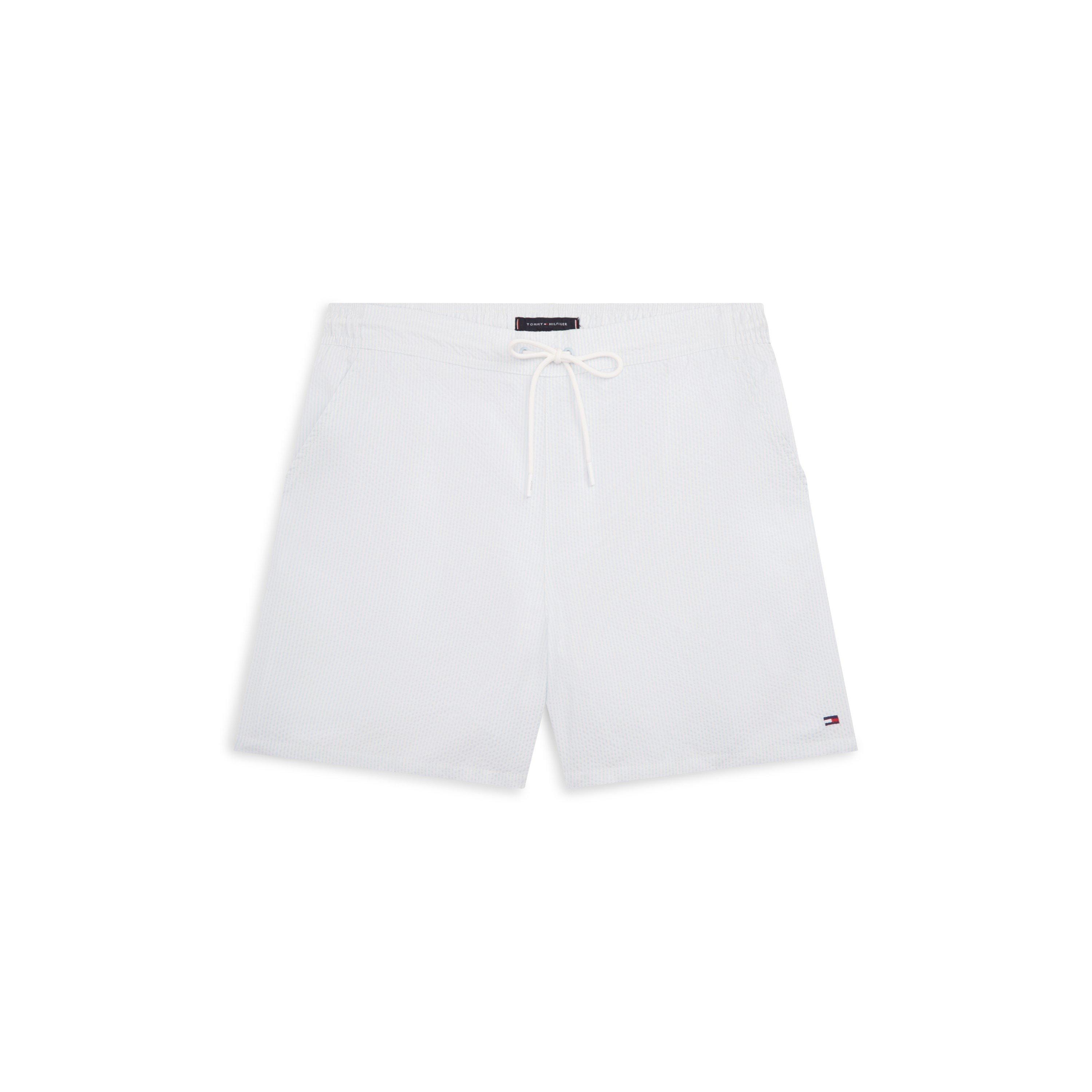 Tommy Hilfiger Ithaca Medium Seersucker Swim Shorts - KpskBlue/Ecru - L
