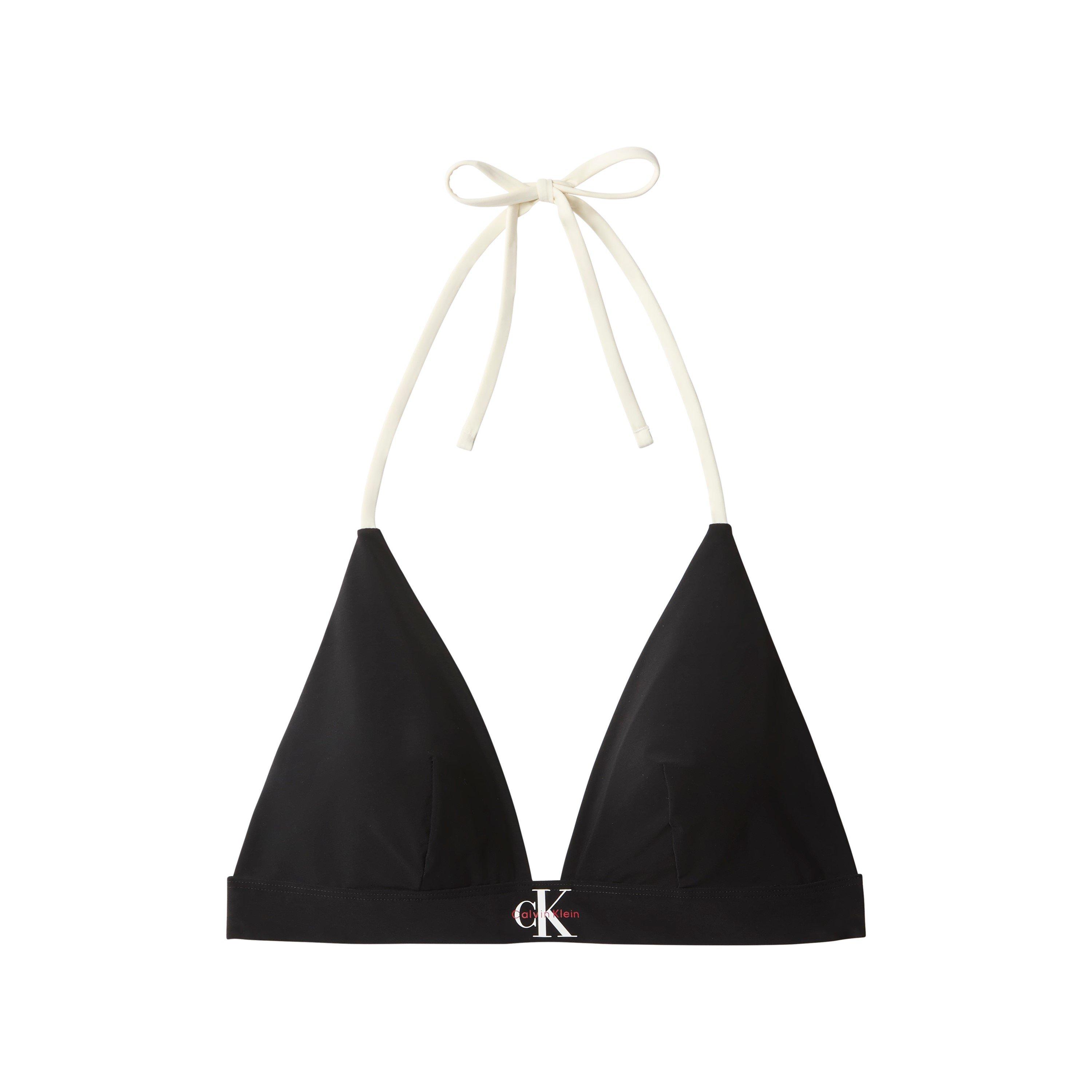 Calvin Klein Women's Triangle Bikini - Black - 10 (S)