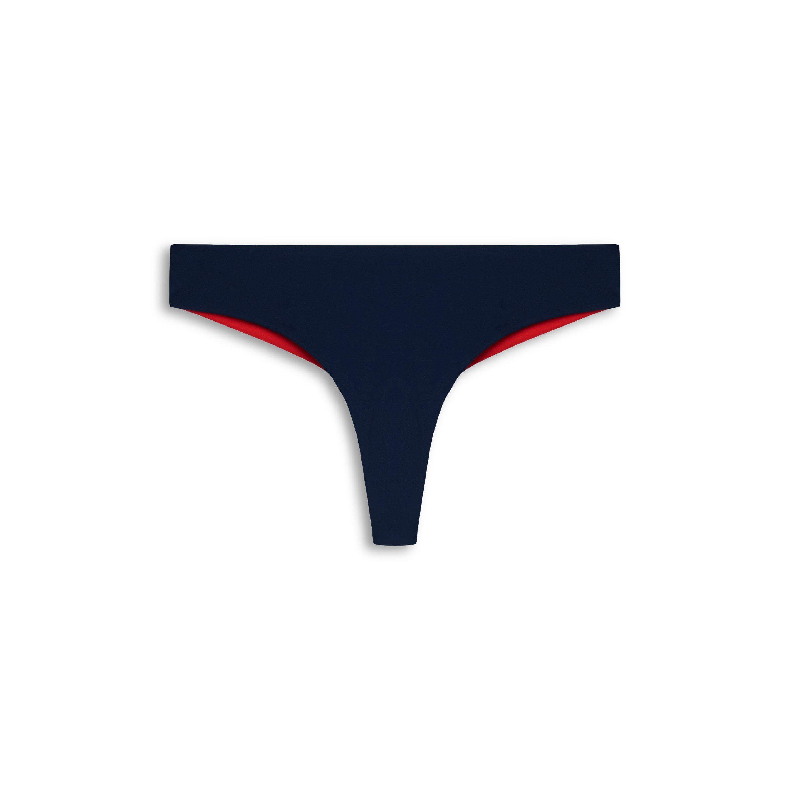 Tommy Hilfiger Women's Brazilian Bikini Bottoms - Dark Night Navy - Size 8 (XS)
