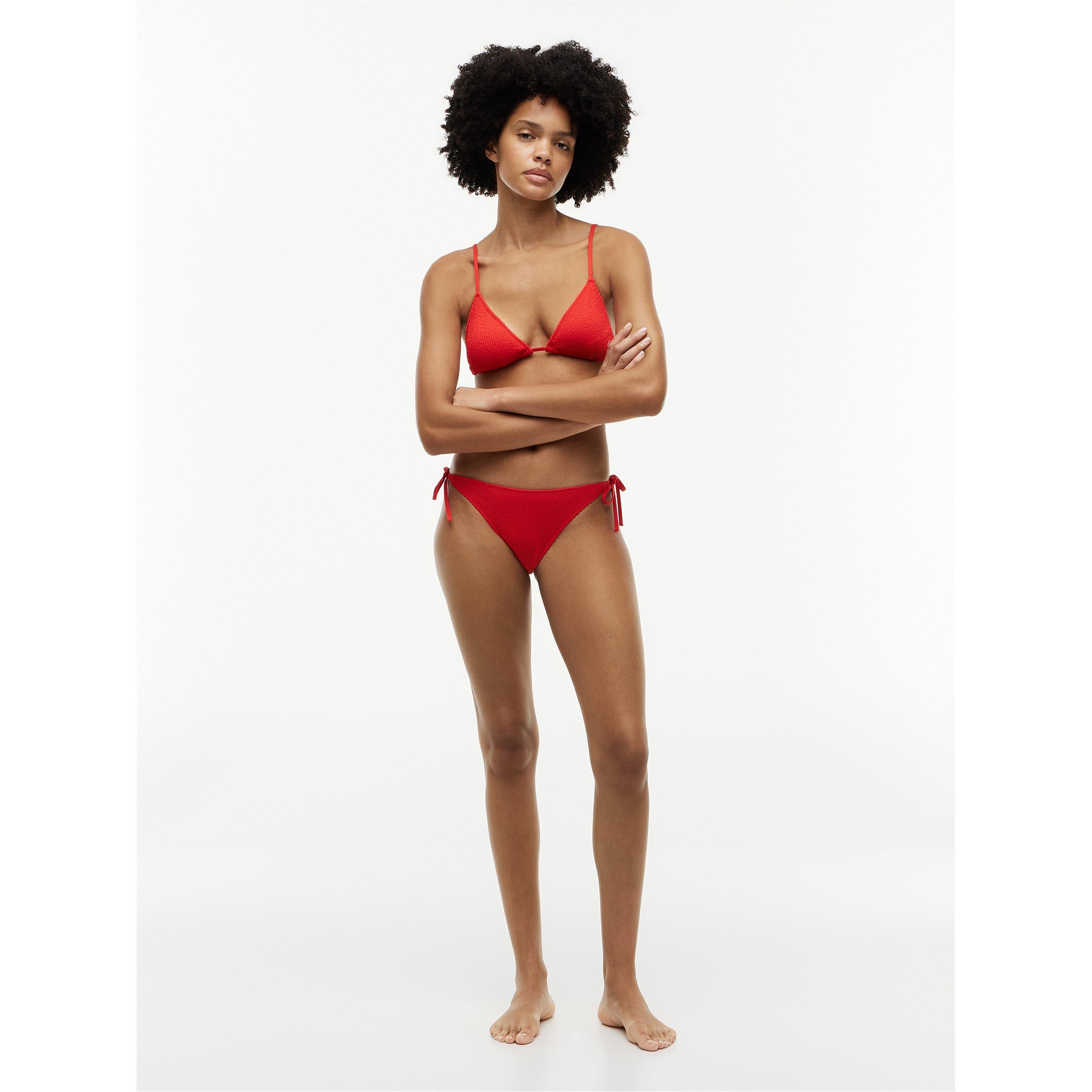 Vatreno crveno - Tommy Hilfiger - Women's Tie Side Bikini Bottoms - 2