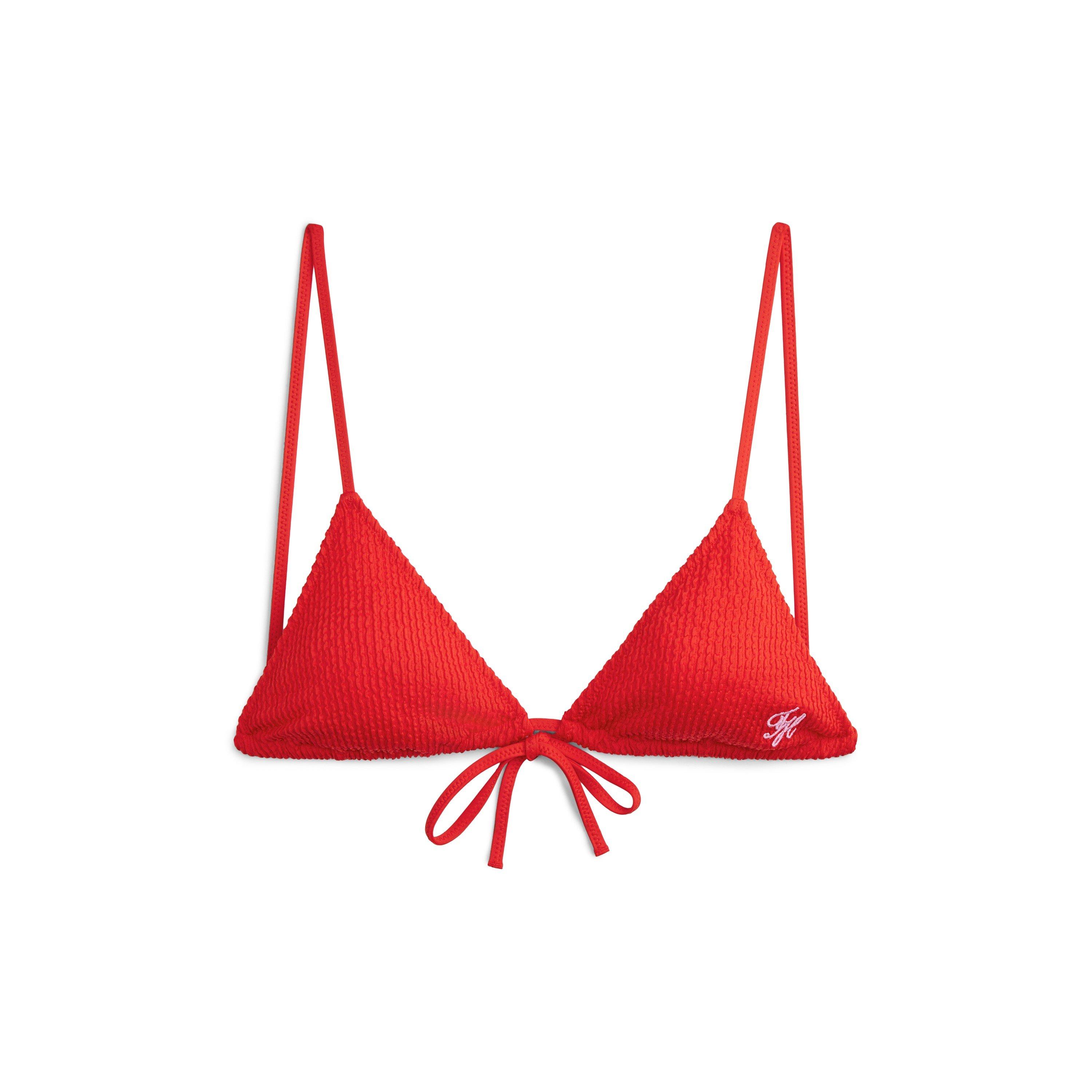 Tommy Hilfiger Women's Triangle Bikini - Fire Red - 8 (XS)
