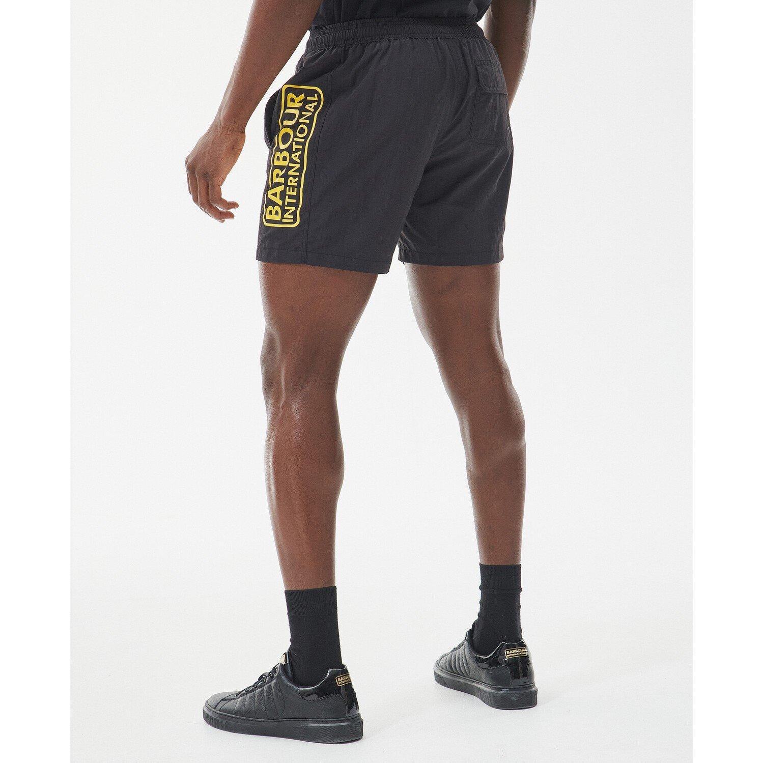 Black BK31 - Barbour International - Large Logo Swim Shorts - 2