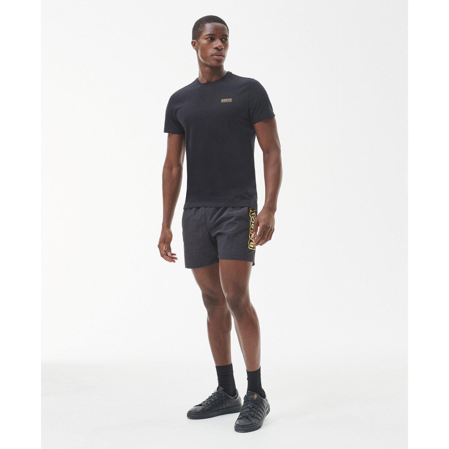 Black BK31 - Barbour International - Large Logo Swim Shorts - 3