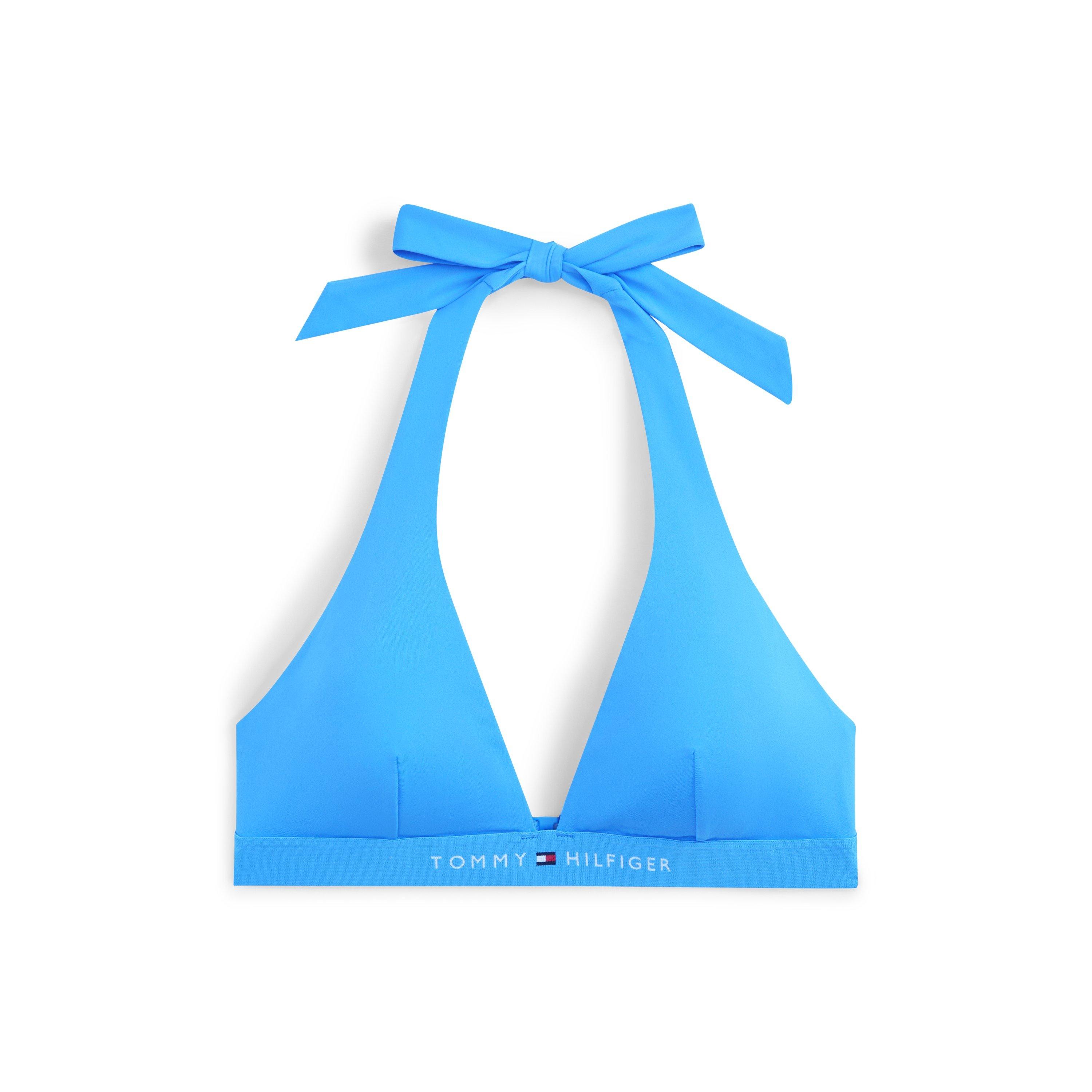Tommy Hilfiger Women's Plunge Bikini - Copenhagen Blue - 14 (L)