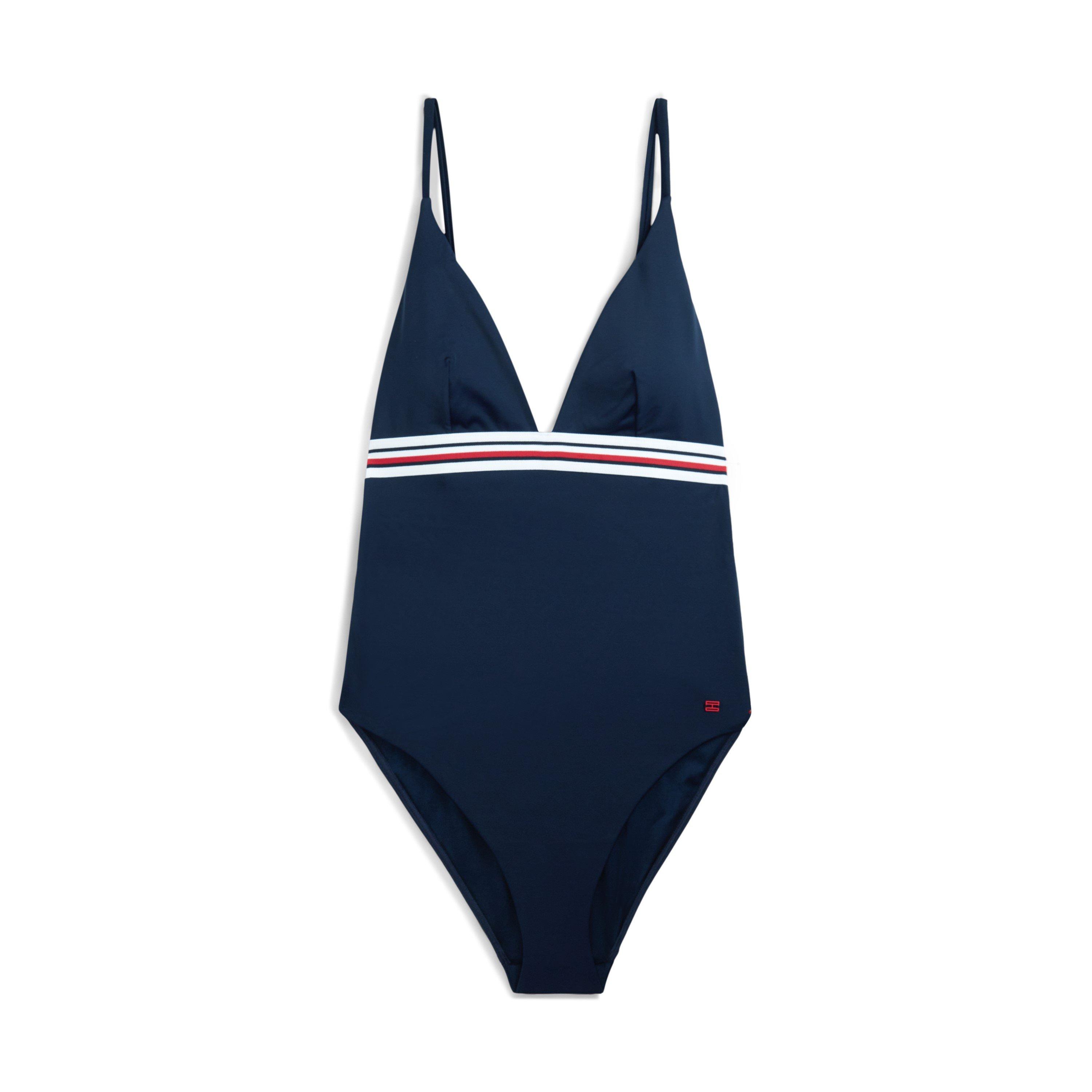 Tommy Hilfiger Women's One Piece Swimsuit - Dark Night Navy - 8 (XS)