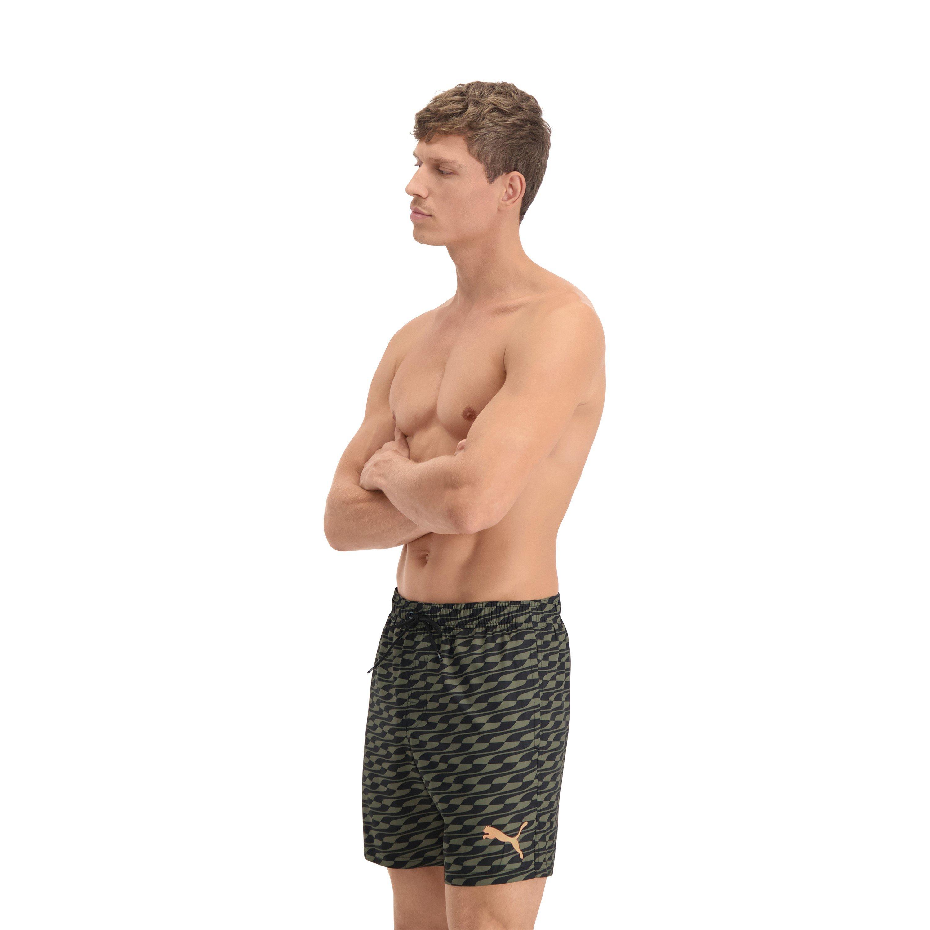 Kaki - Puma - FormStrip Mid Swim Shorts - 3