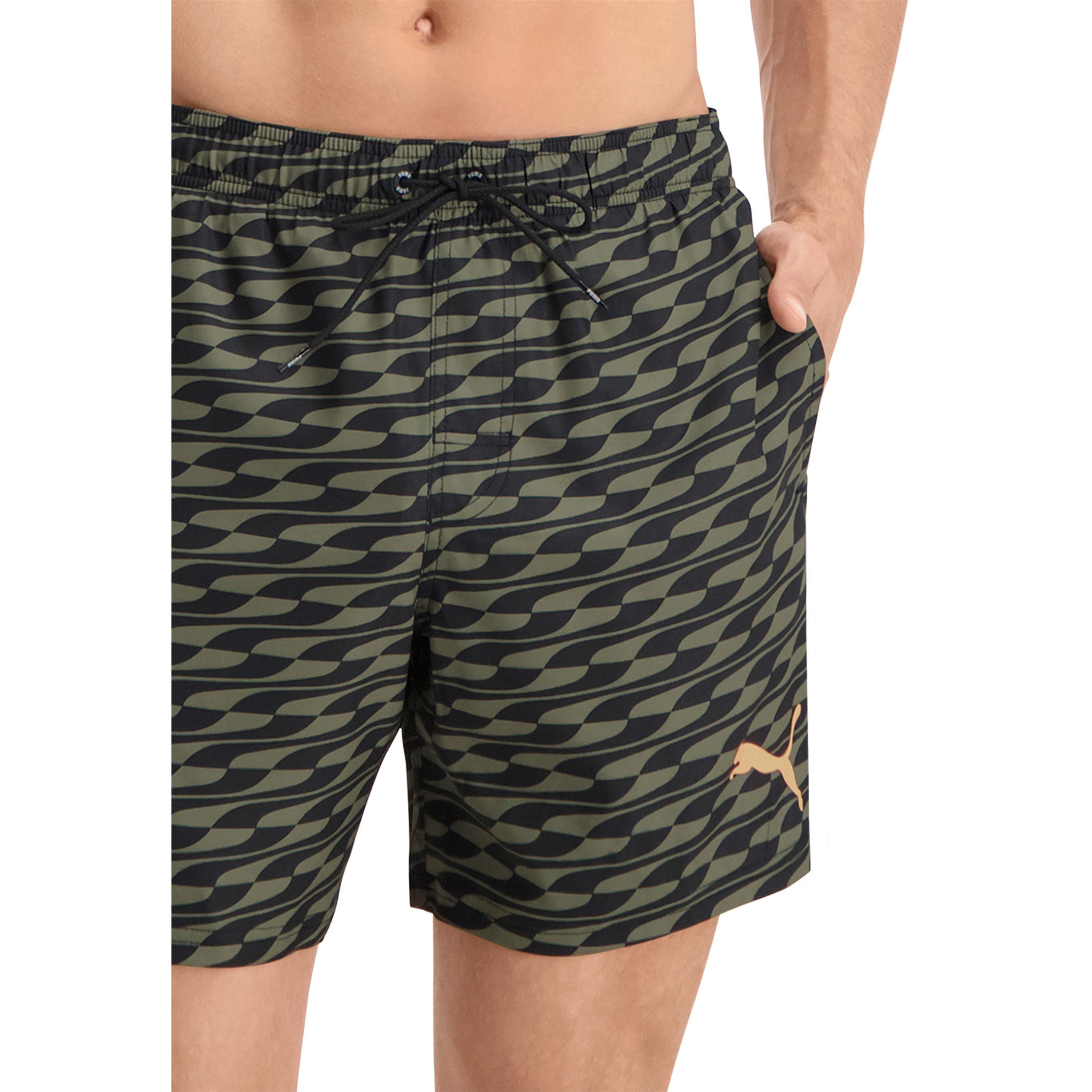 Kaki - Puma - FormStrip Mid Swim Shorts - 4