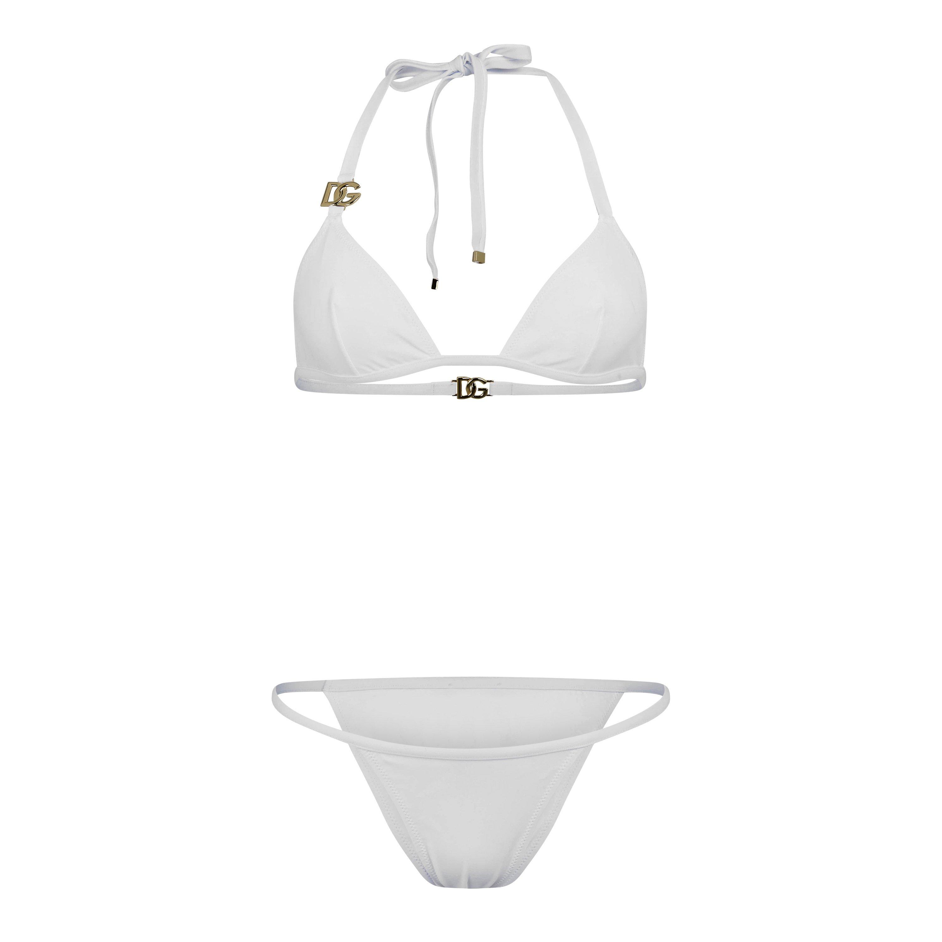 Dolce and Gabbana Women's Bikini Set - Bianco Ottico - Size 12 (M)