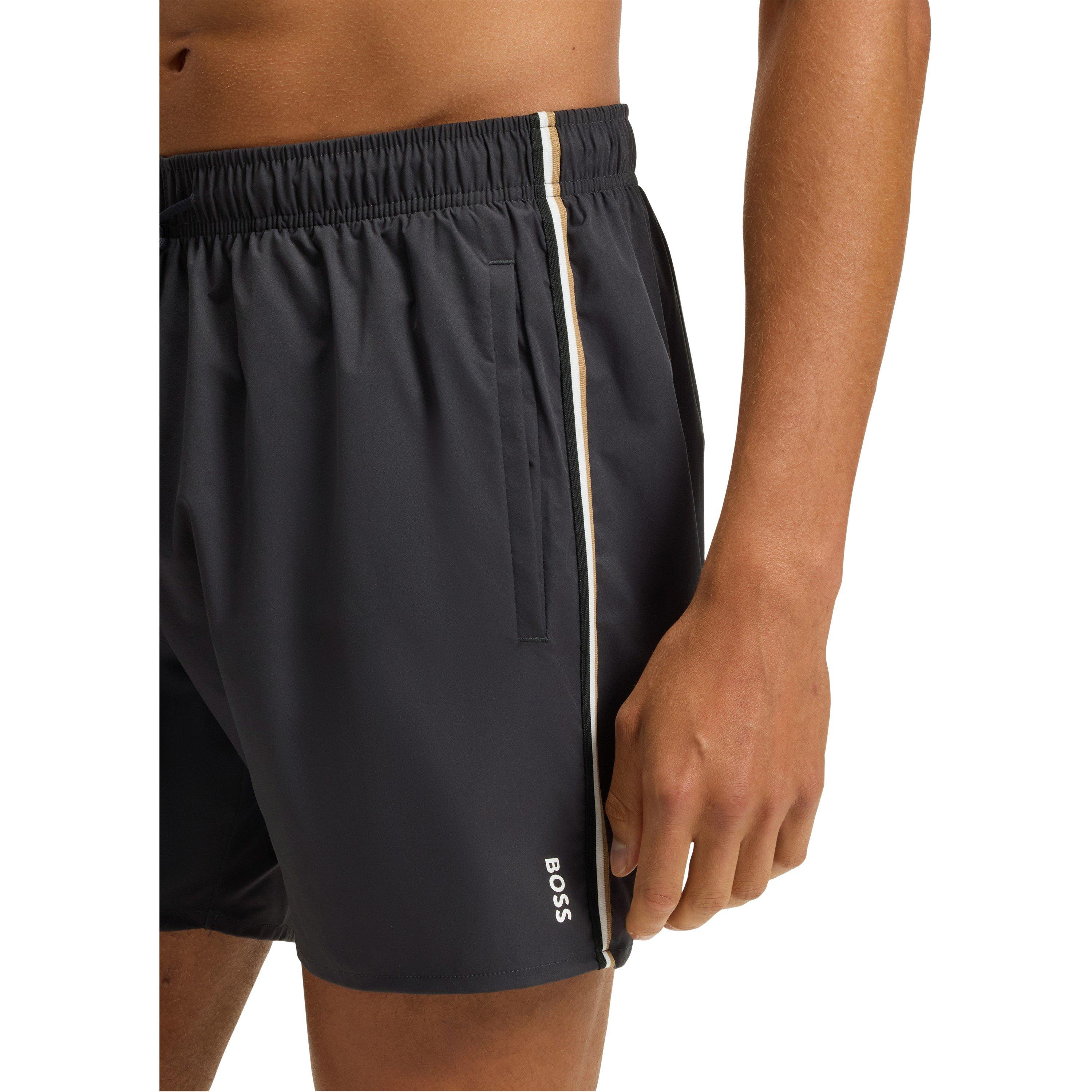 Dark Grey - Boss - Men's Iconic Swim Shorts - 4