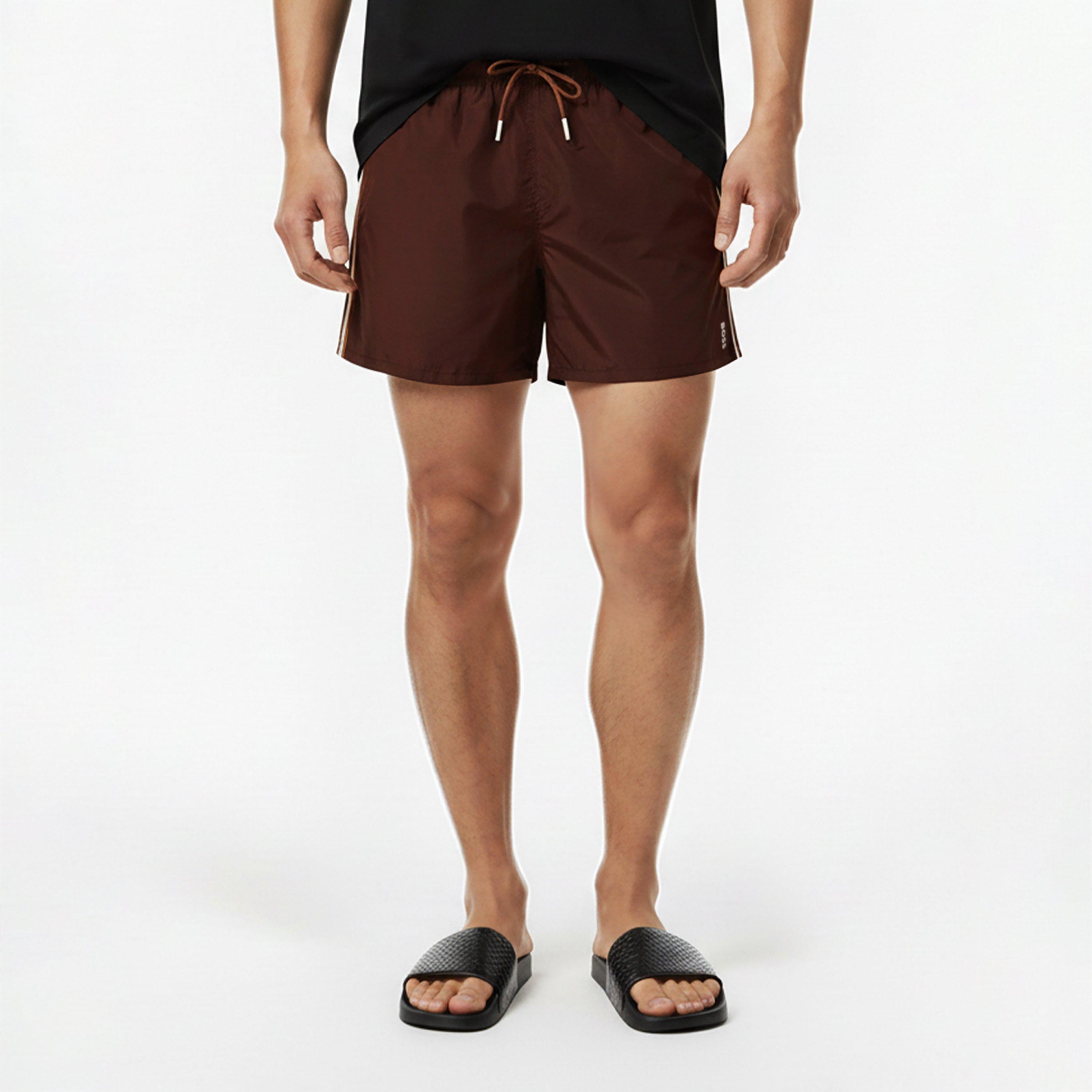 Dark Brown 207 - Boss - Men's Iconic Swim Shorts - 3