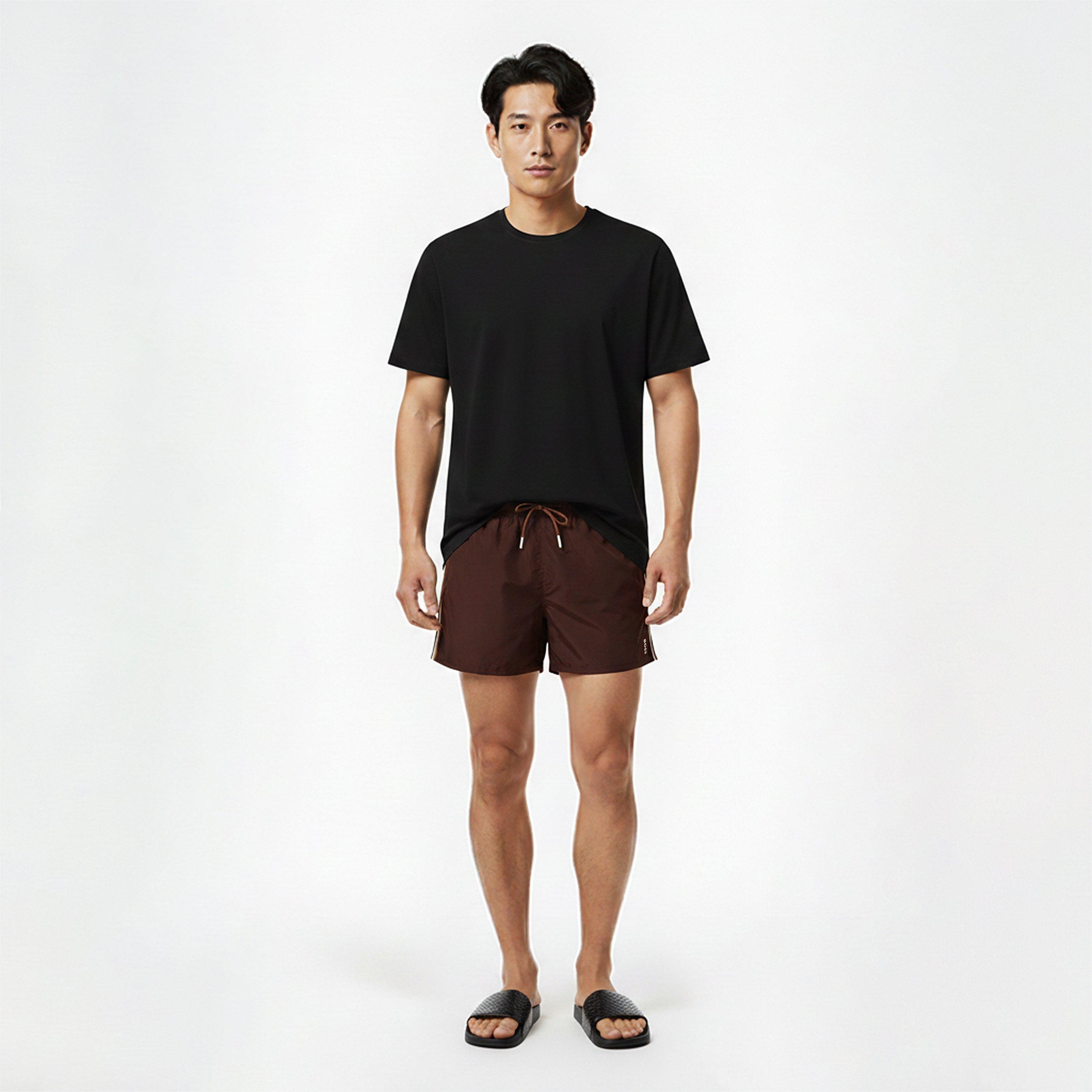 Dark Brown 207 - Boss - Men's Iconic Swim Shorts - 6